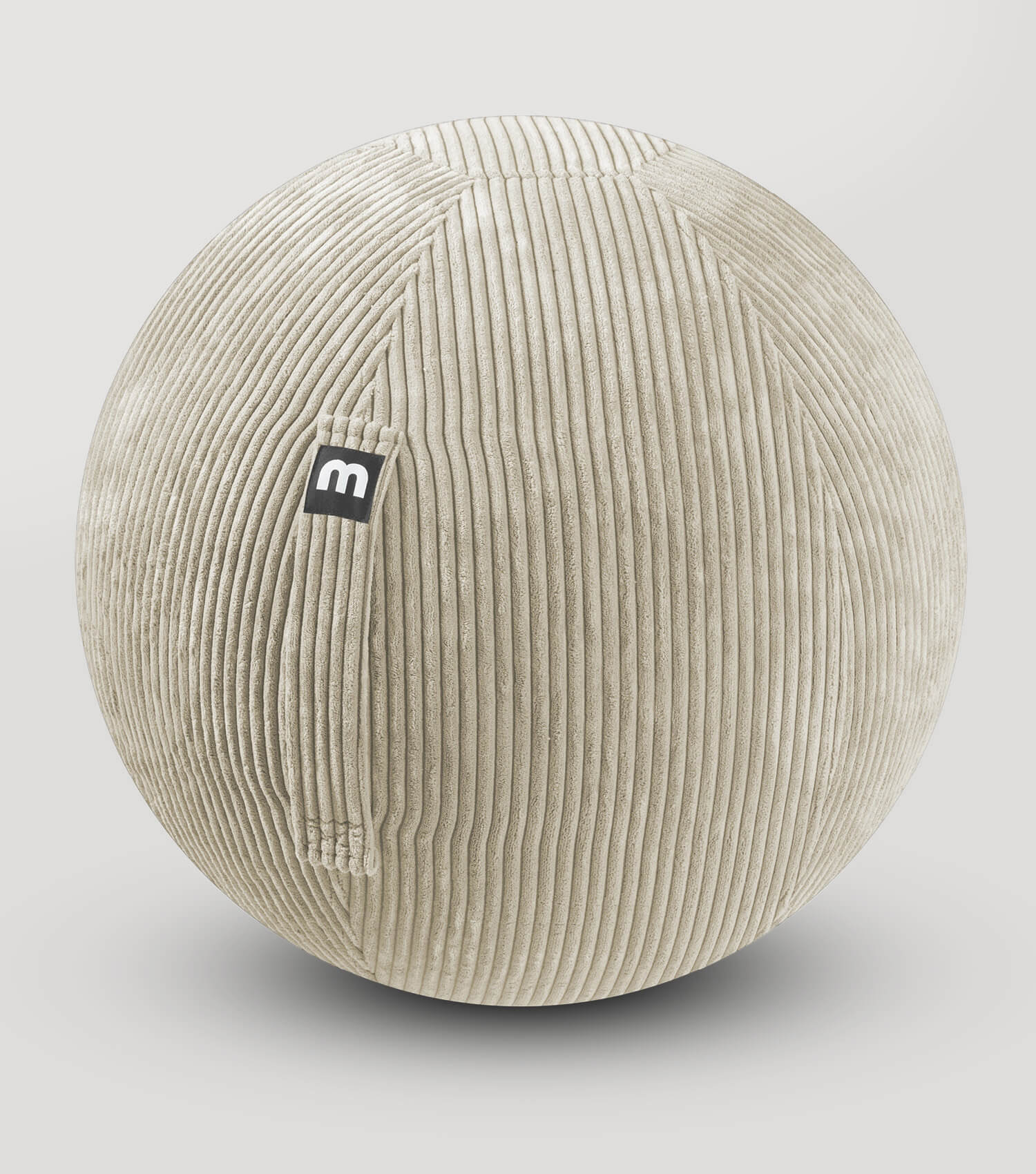 Stoff Sitzball ergonomisch 'Der Sportliche' Gymnastikball & Hocker Grau