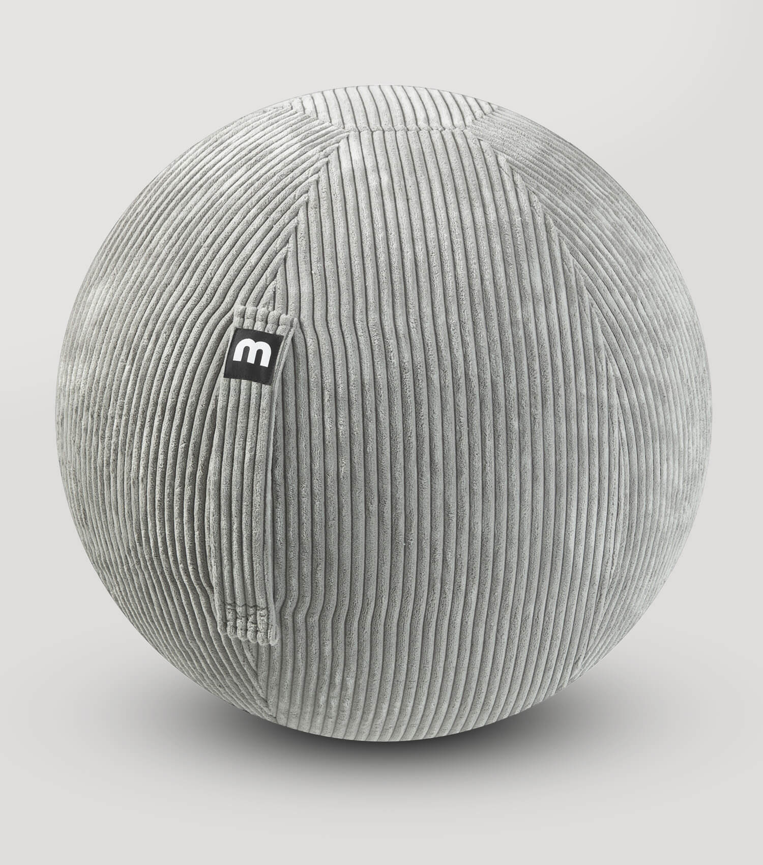 Stoff Sitzball ergonomisch 'Der Sportliche' Gymnastikball & Hocker Grau