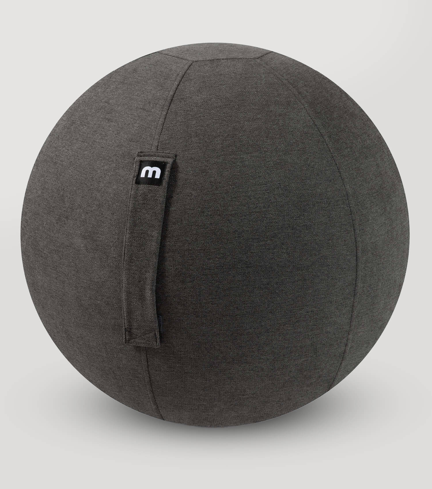 Stoff Sitzball ergonomisch 'Der Sportliche' Gymnastikball & Hocker Grau