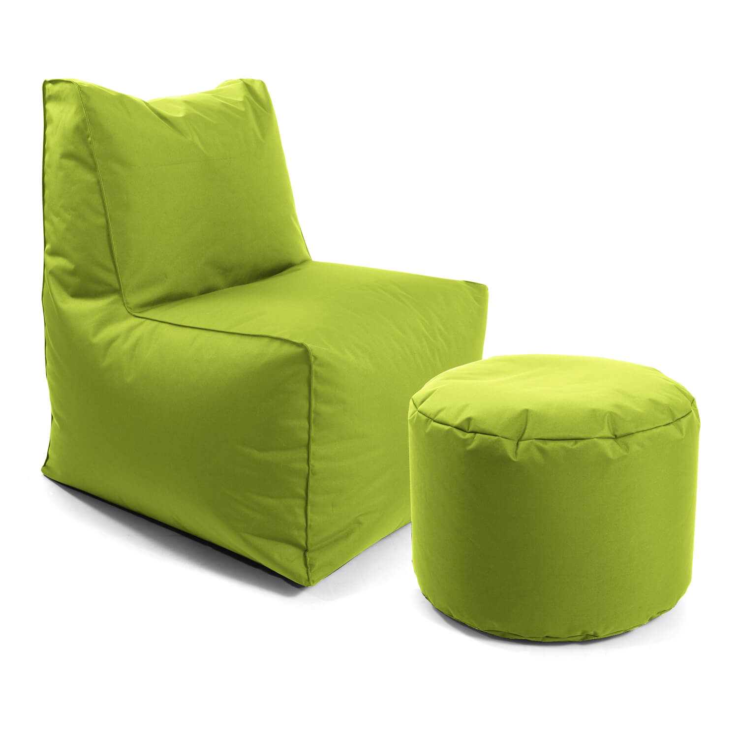 Sitzsack-Sessel Innovation 'Der Ruhepol' mit Hocker oder als Bean Bag