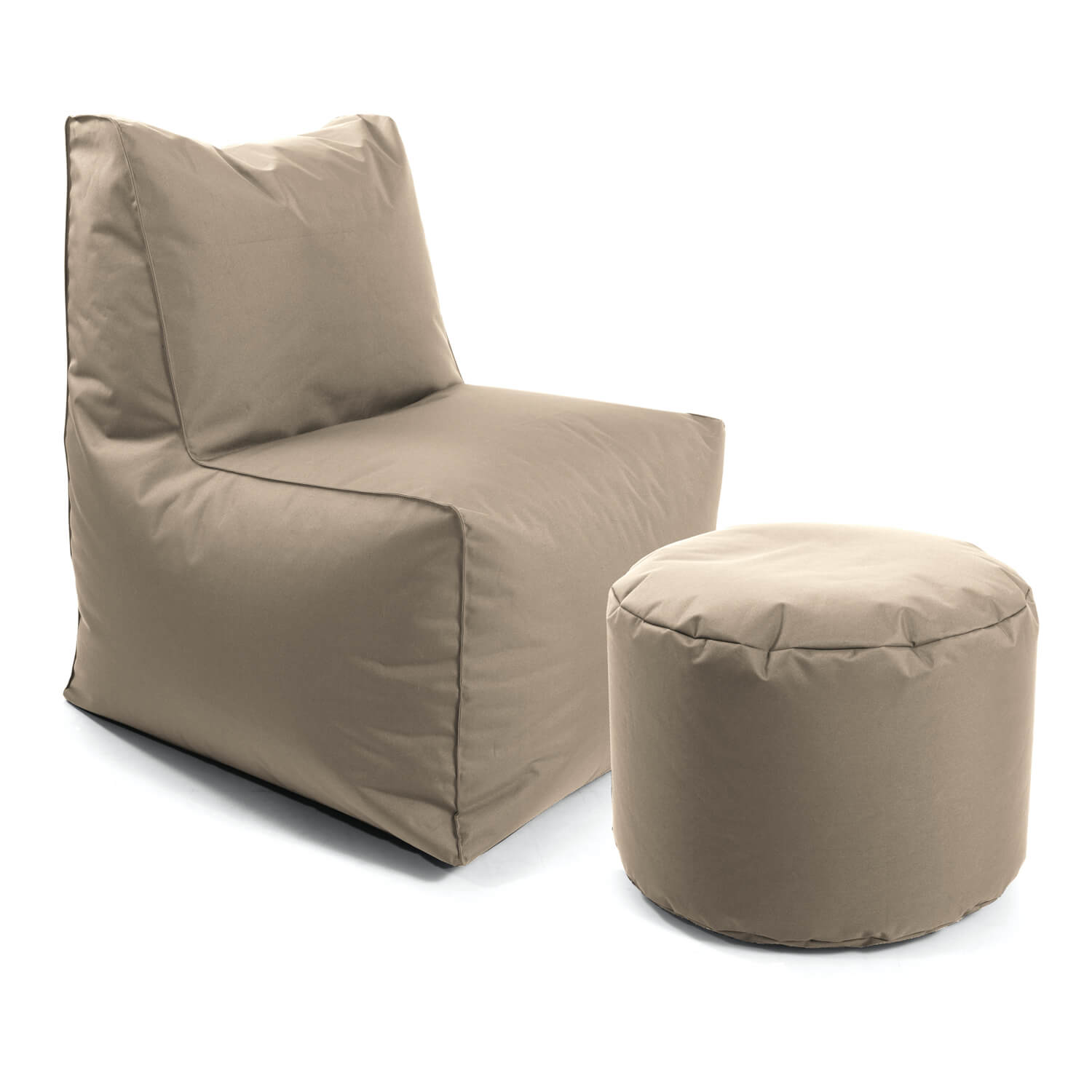 Sitzsack-Sessel Innovation 'Der Ruhepol' mit Hocker oder als Bean Bag