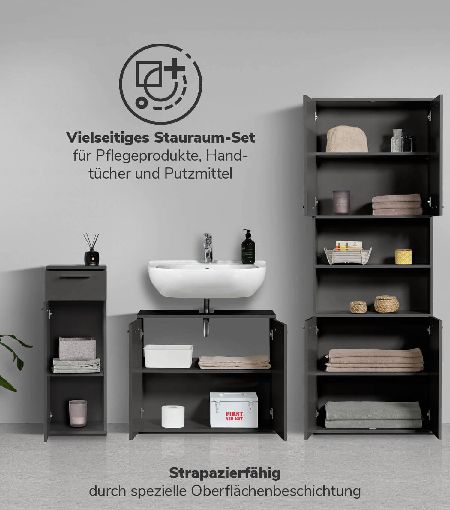 Badmöbel Set Badschrank Set Badschränke Badezimmerschränke Schrank Set