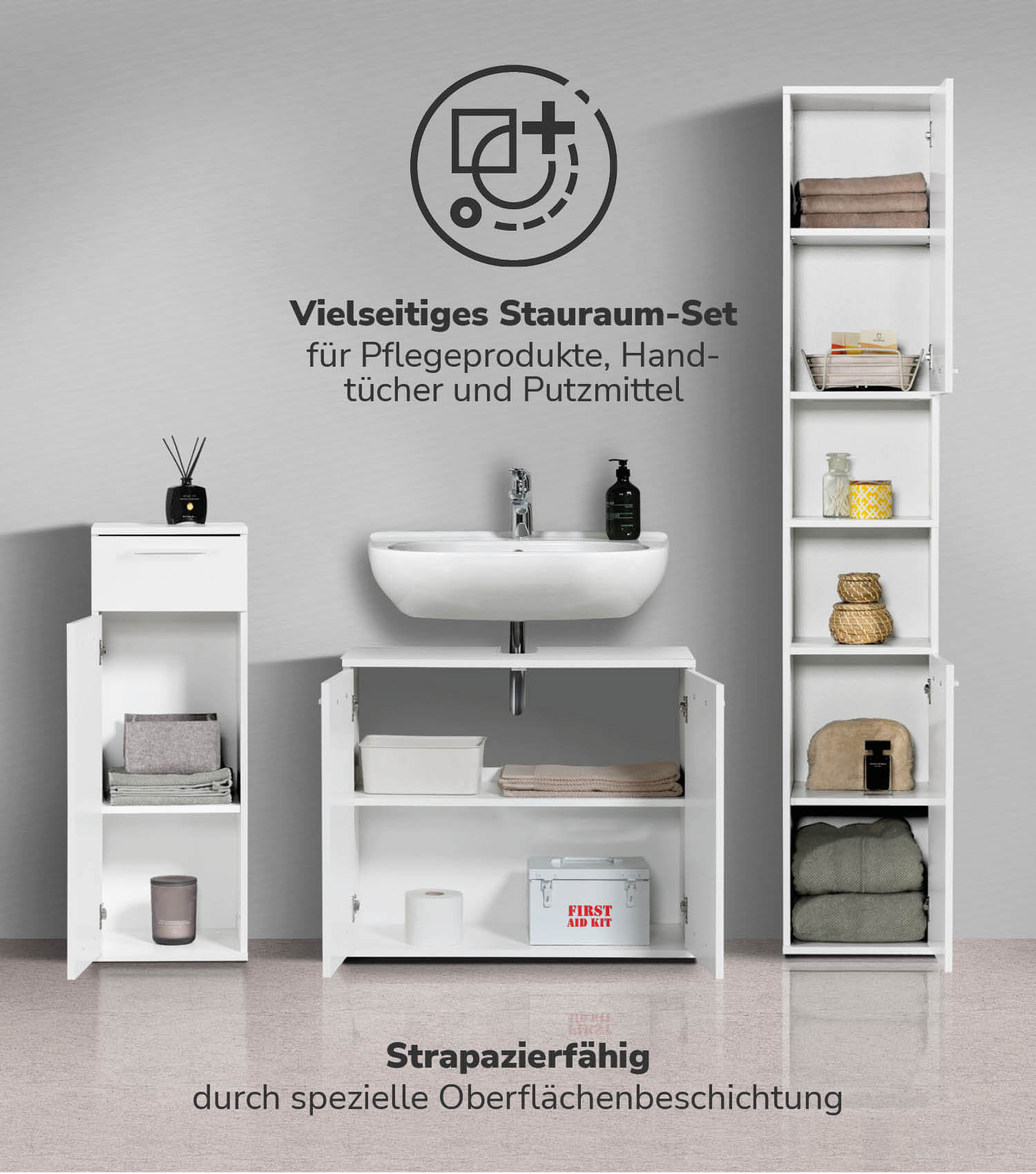 Badmöbel Set Badschrank Set Badschränke Badezimmerschränke Schrank Set