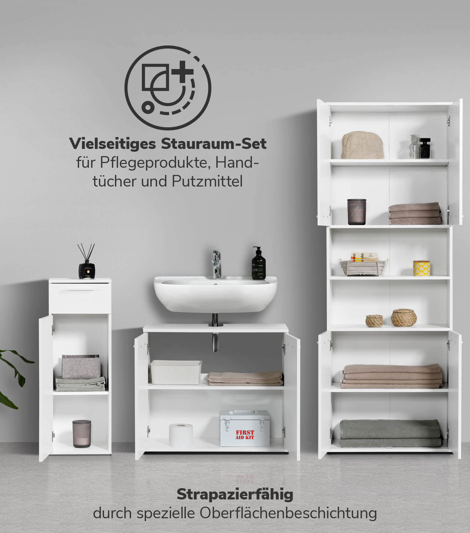Badmöbel Set Badschrank Set Badschränke Badezimmerschränke Schrank Set