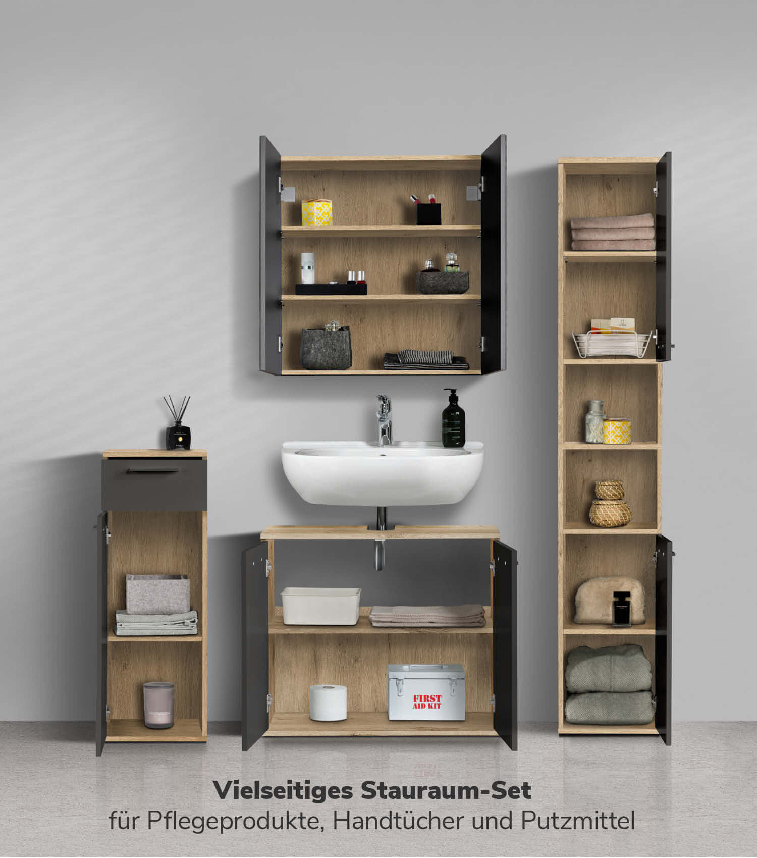 Badmöbel Set Badschrank Set Badschränke Badezimmerschränke Schrank Set