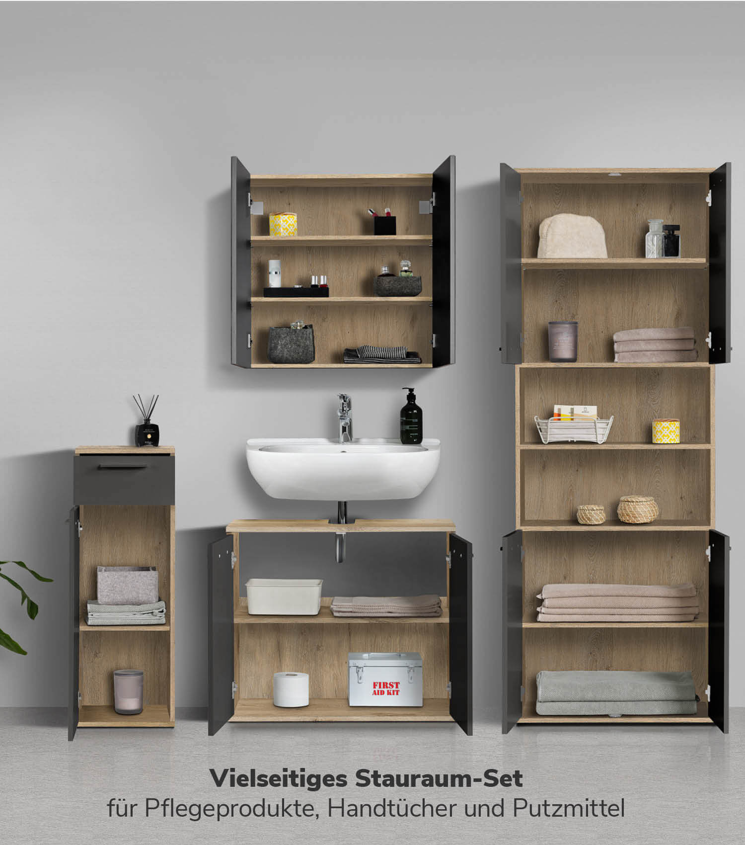 Badmöbel Set Badschrank Set Badschränke Badezimmerschränke Schrank Set