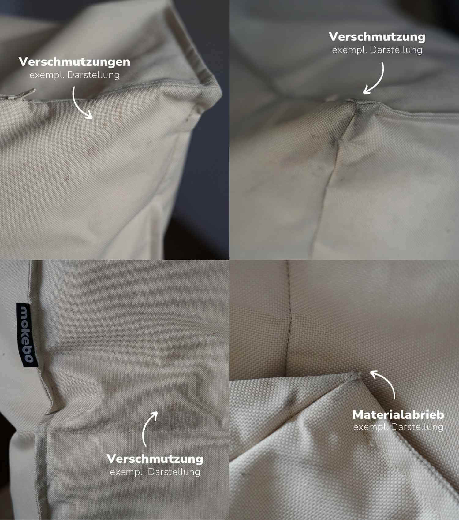 Outdoor Pouf Hocker Sitzkissen Bodenkissen 'Der Ruhepouf' Fußhocker eckig