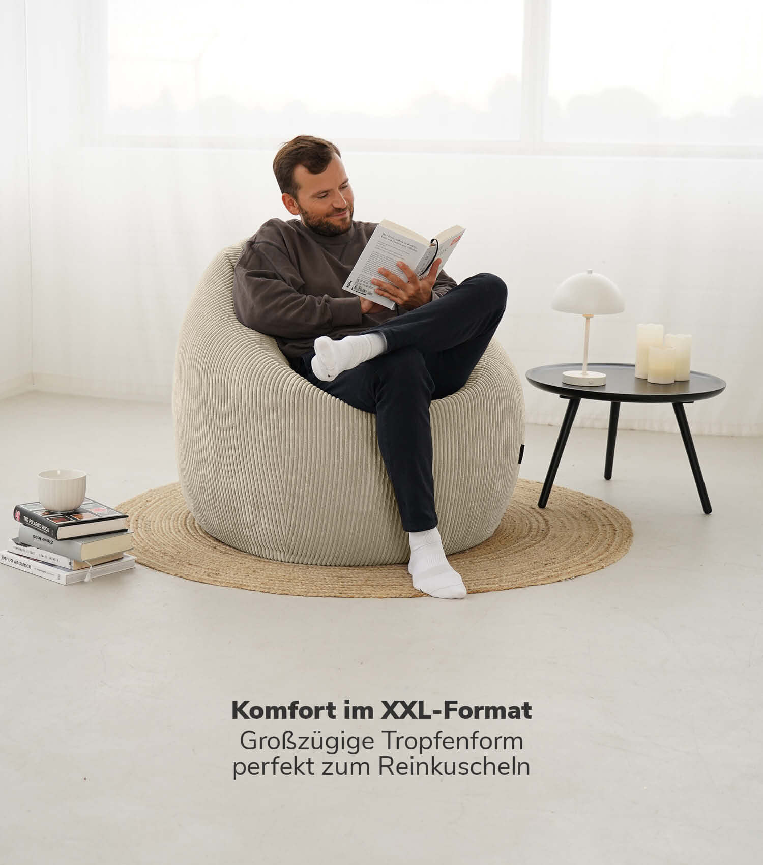 Sitzsack Bean Bag Sitzkissen Cord Bodenkissen BeanBag Sitzsack Kinder