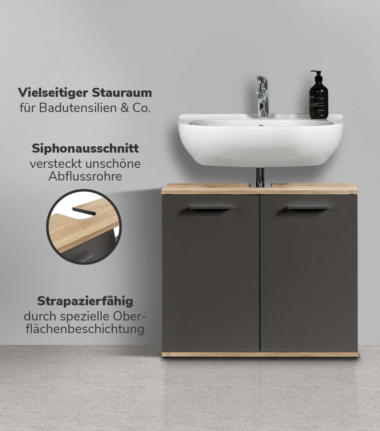 Waschbeckenunterschrank Waschtischunterschrank Unterschrank Badschrank