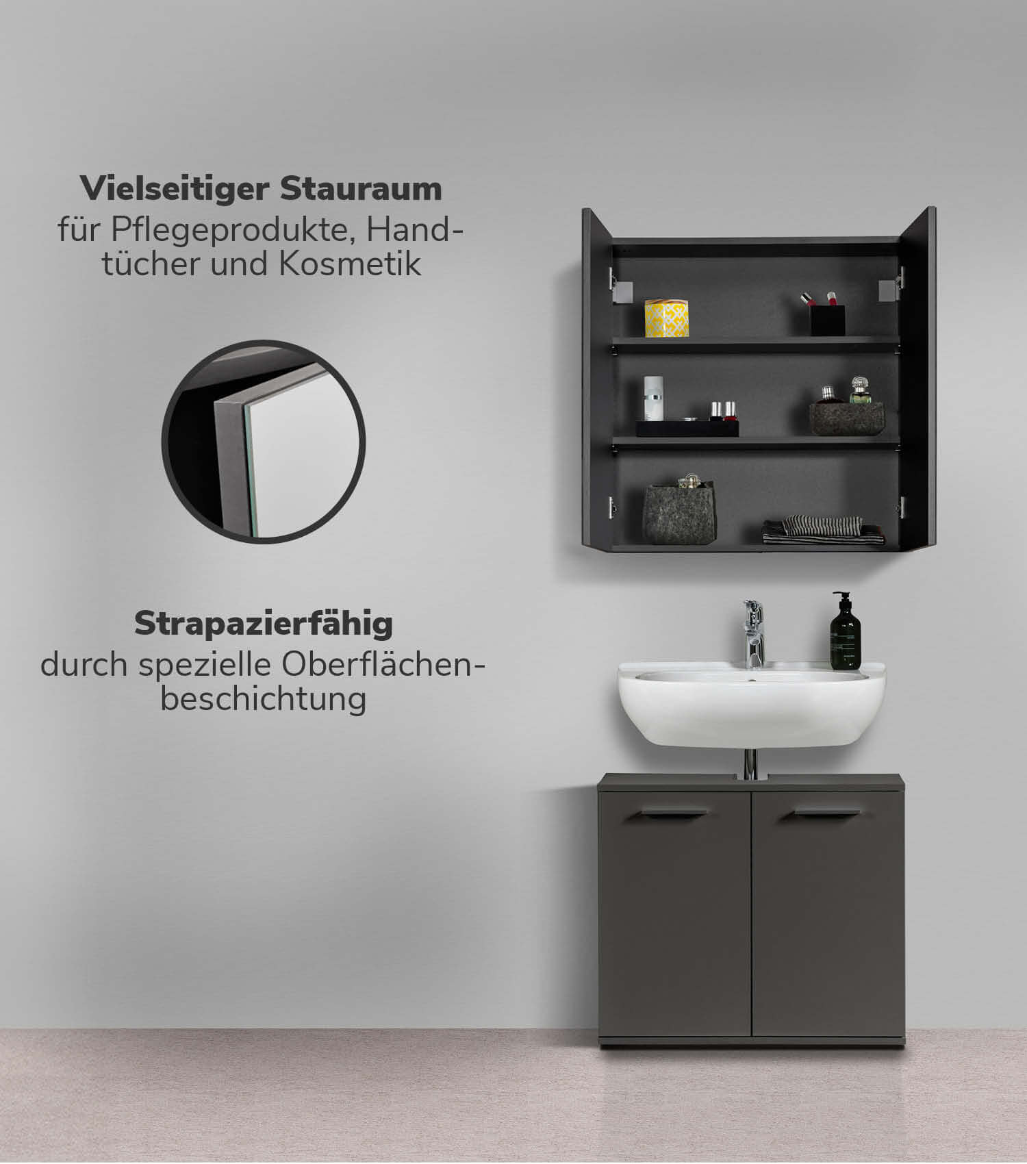 Bad-Spiegelschrank Speigelschrank Badschrank Hängeschrank Wandschrank