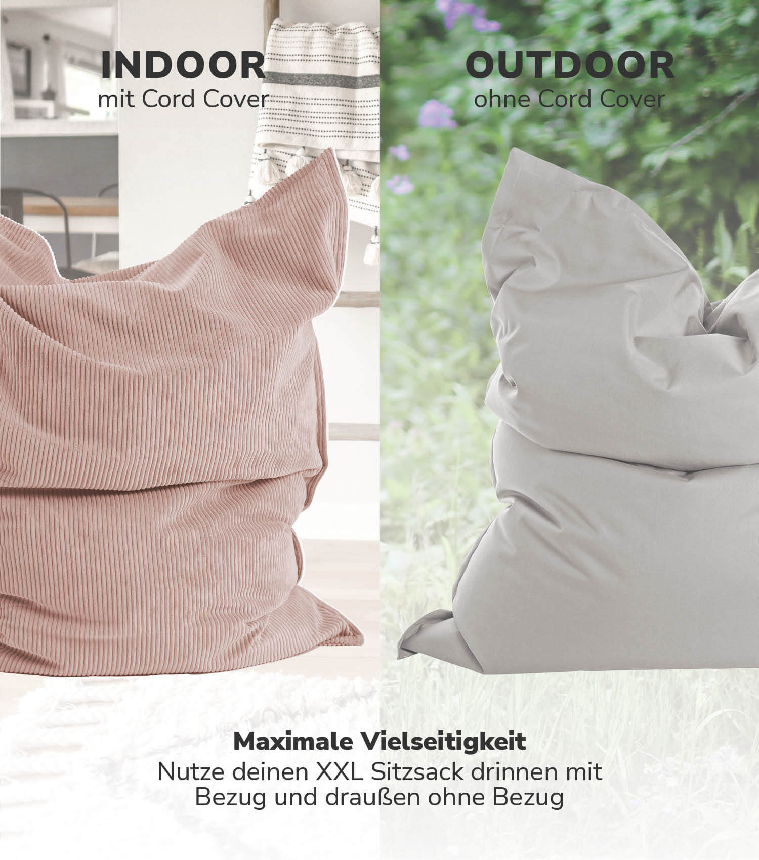 Cord Bezug Sitzsackcover Sitzsack Hülle Bean Bag Cover Sitzkissen