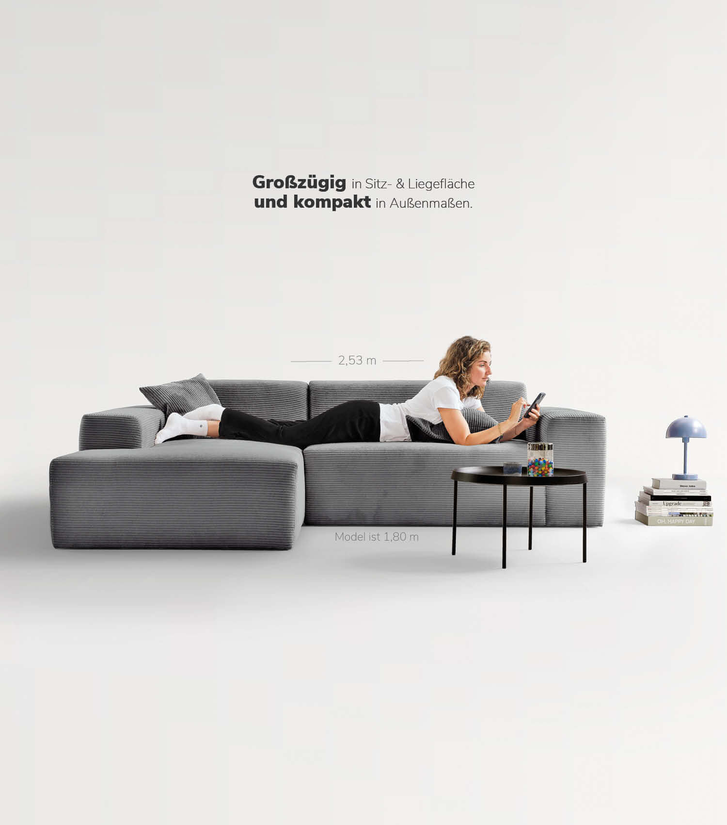 Cord Sofa Sofa Cord Ecksofa Cord Sofa beige Eckcouch 3-Sitzer Sofa