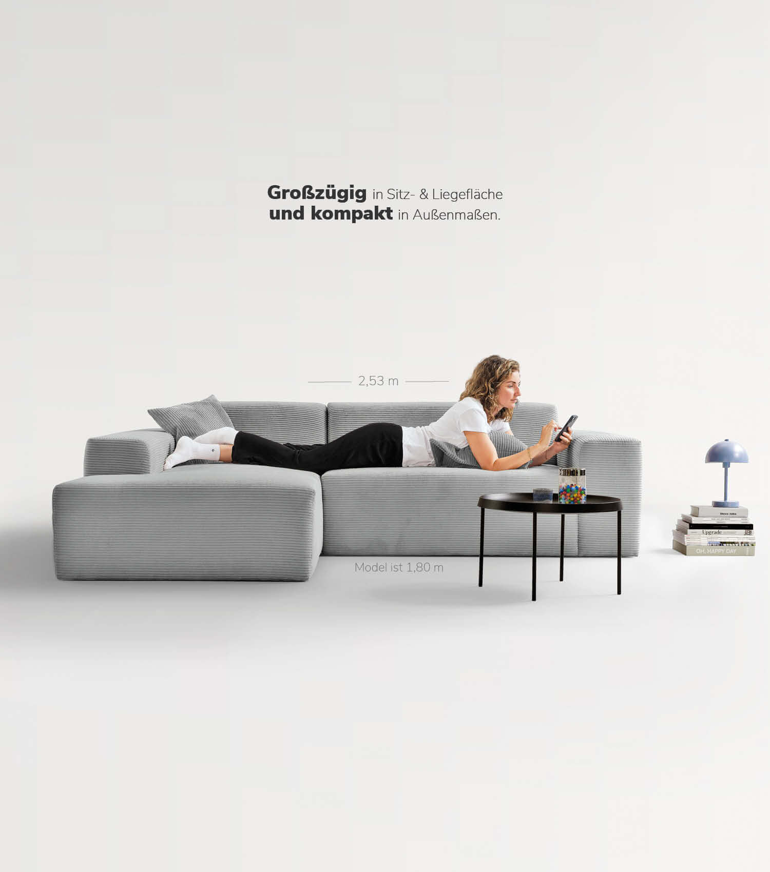 Cord Sofa Sofa Cord Ecksofa Cord Sofa beige Eckcouch 3-Sitzer Sofa
