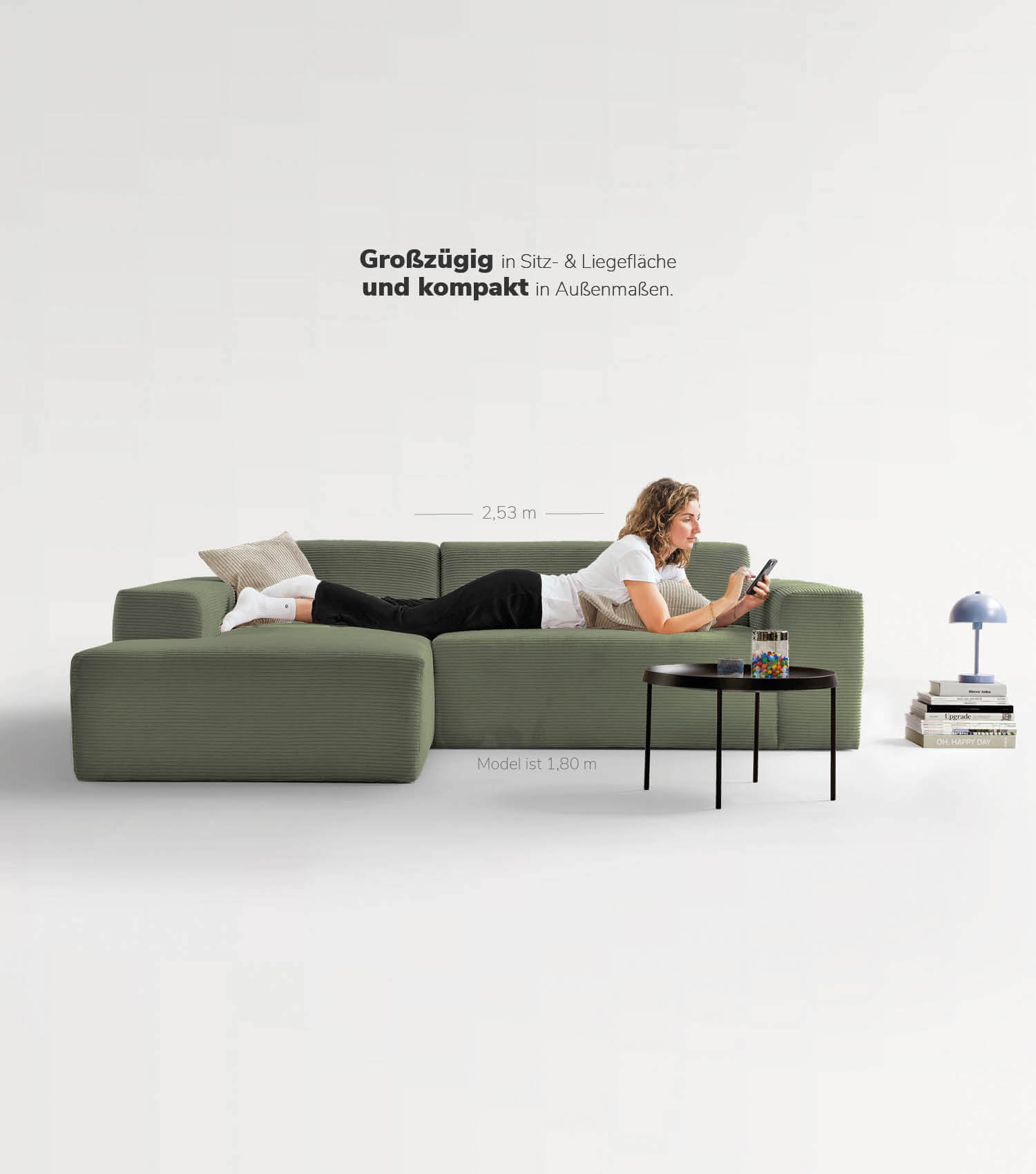 Cord Sofa Sofa Cord Ecksofa Cord Sofa beige Eckcouch 3-Sitzer Sofa