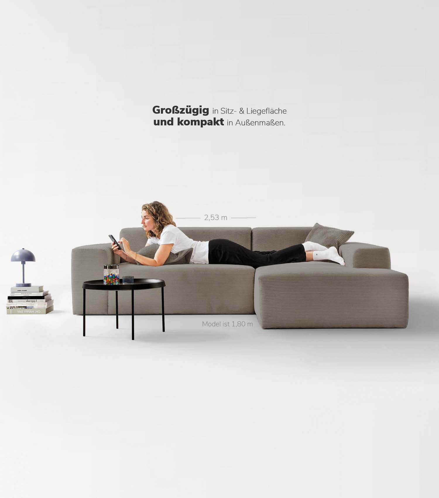 Cord Sofa Sofa Cord Ecksofa Cord Sofa beige Eckcouch 3-Sitzer Sofa