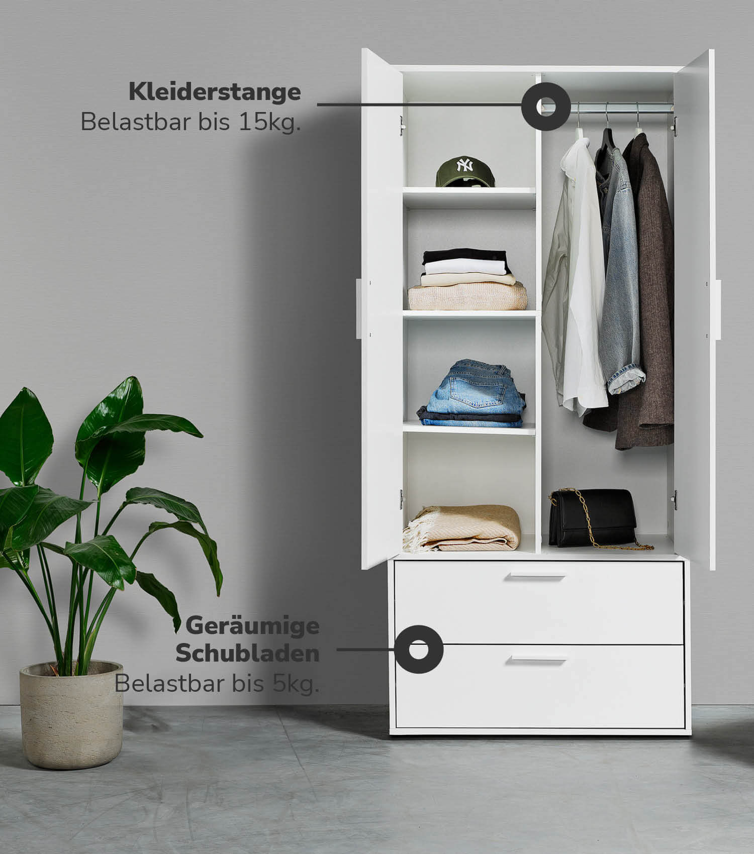 Kleiderschrank Kinderkleiderschrank Garderobenschrank Schlafzimmerschrank