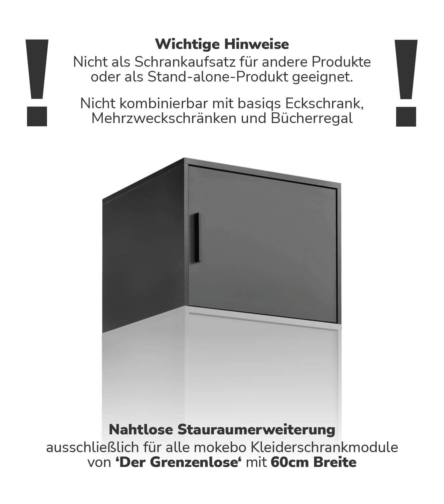 Kleiderschrankaufsatz Schrankaufsatz aufsatzschrank aufsatzregal
