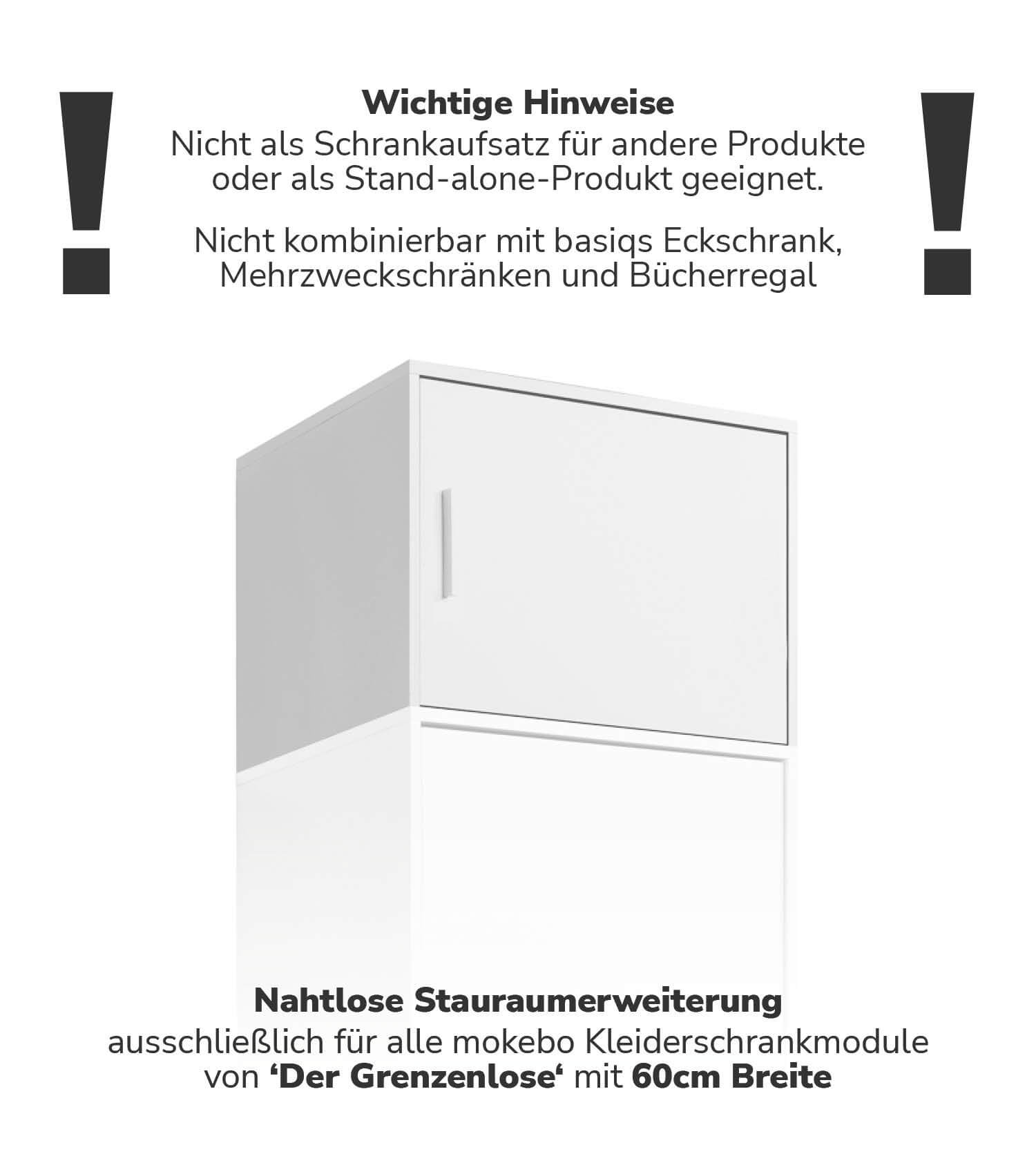 Kleiderschrankaufsatz Schrankaufsatz aufsatzschrank aufsatzregal