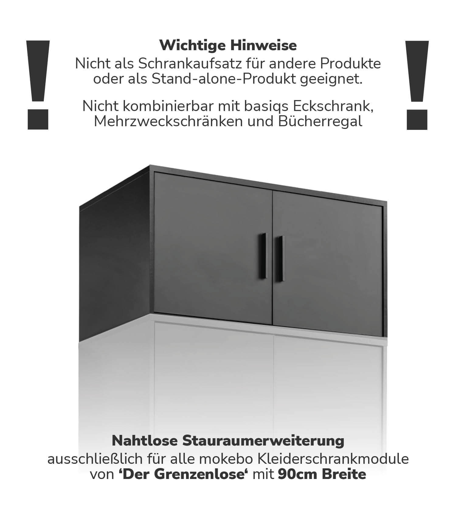 Kleiderschrankaufsatz Schrankaufsatz aufsatzschrank aufsatzregal