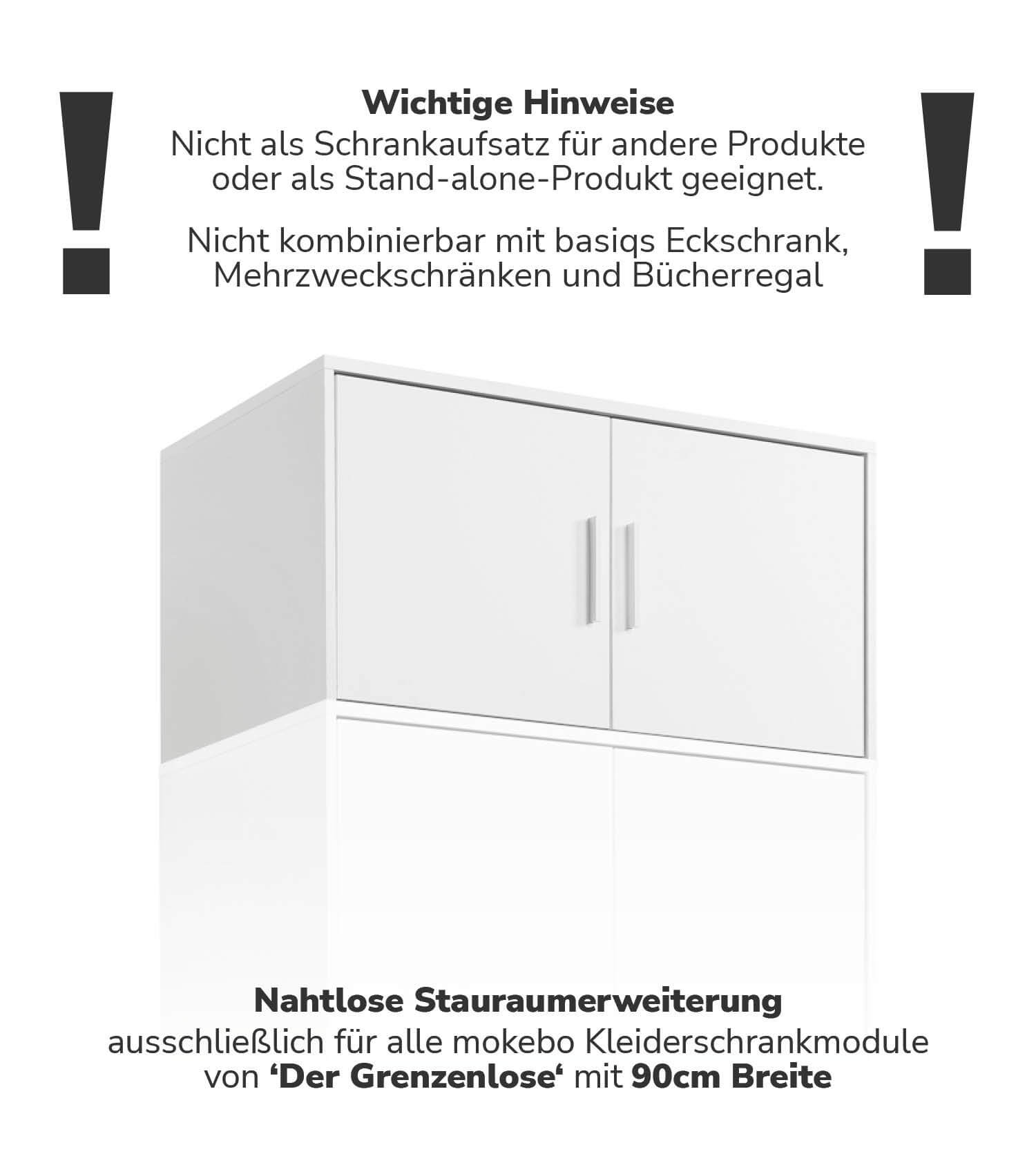 Kleiderschrankaufsatz Schrankaufsatz aufsatzschrank aufsatzregal