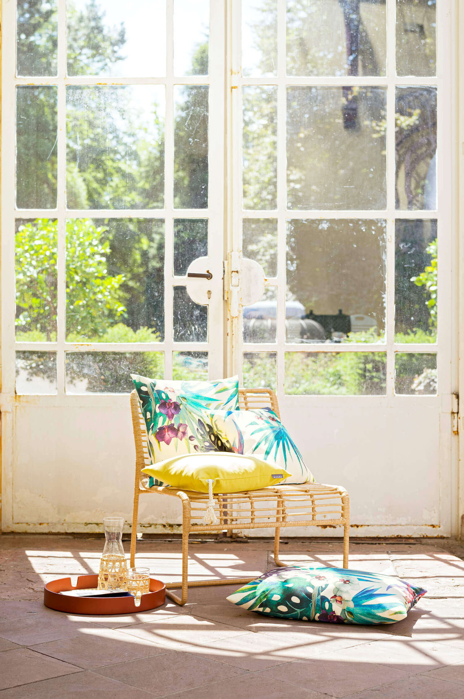 Outdoor Kissenbezug ‘Der Maritime’ mit Schlaufe 40x40 oder 30x50