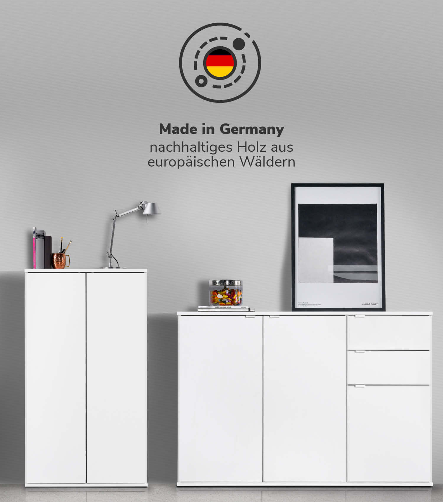 Mehrzweckschrank Set Schrankwand Büroschränke Mehrzweckschränke Kommode