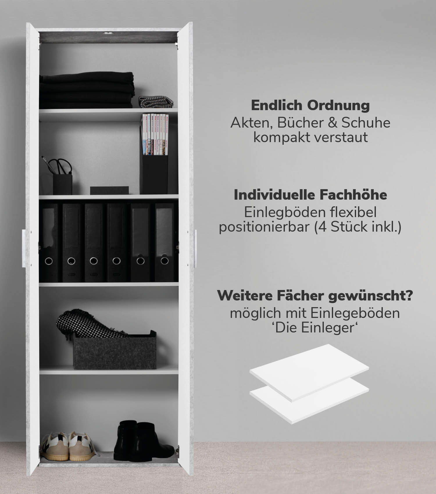 Mehrzweckschrank Aktenschrank Schuhschrank Allzweckschrank Flurschrank