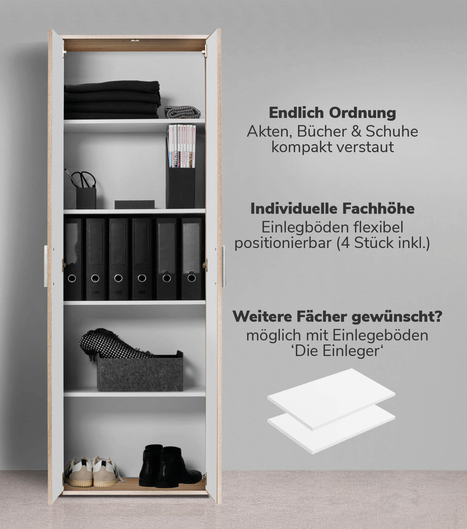 Mehrzweckschrank Aktenschrank Schuhschrank Allzweckschrank Flurschrank