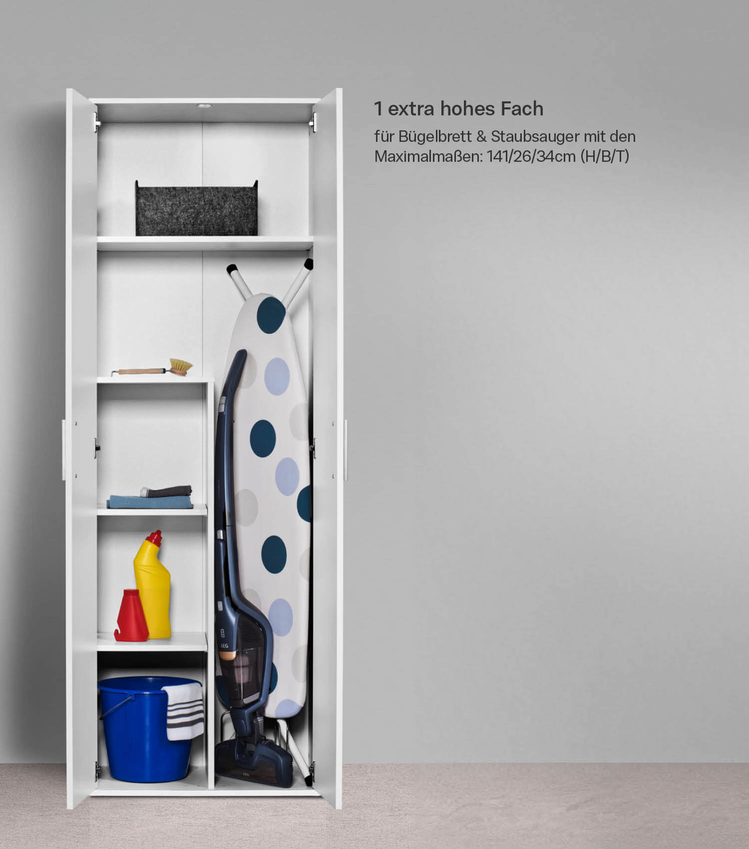 Mehrzweckschrank Besenschrank Schrank Allzweckschrank Flurschrank Küchenschrank