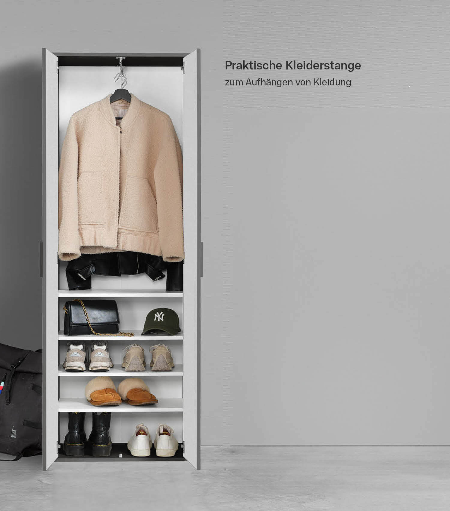 Garderobenschrank Schuhschrank Allzweckschrank Flurschrank Kleiderschrank Flur Möbel