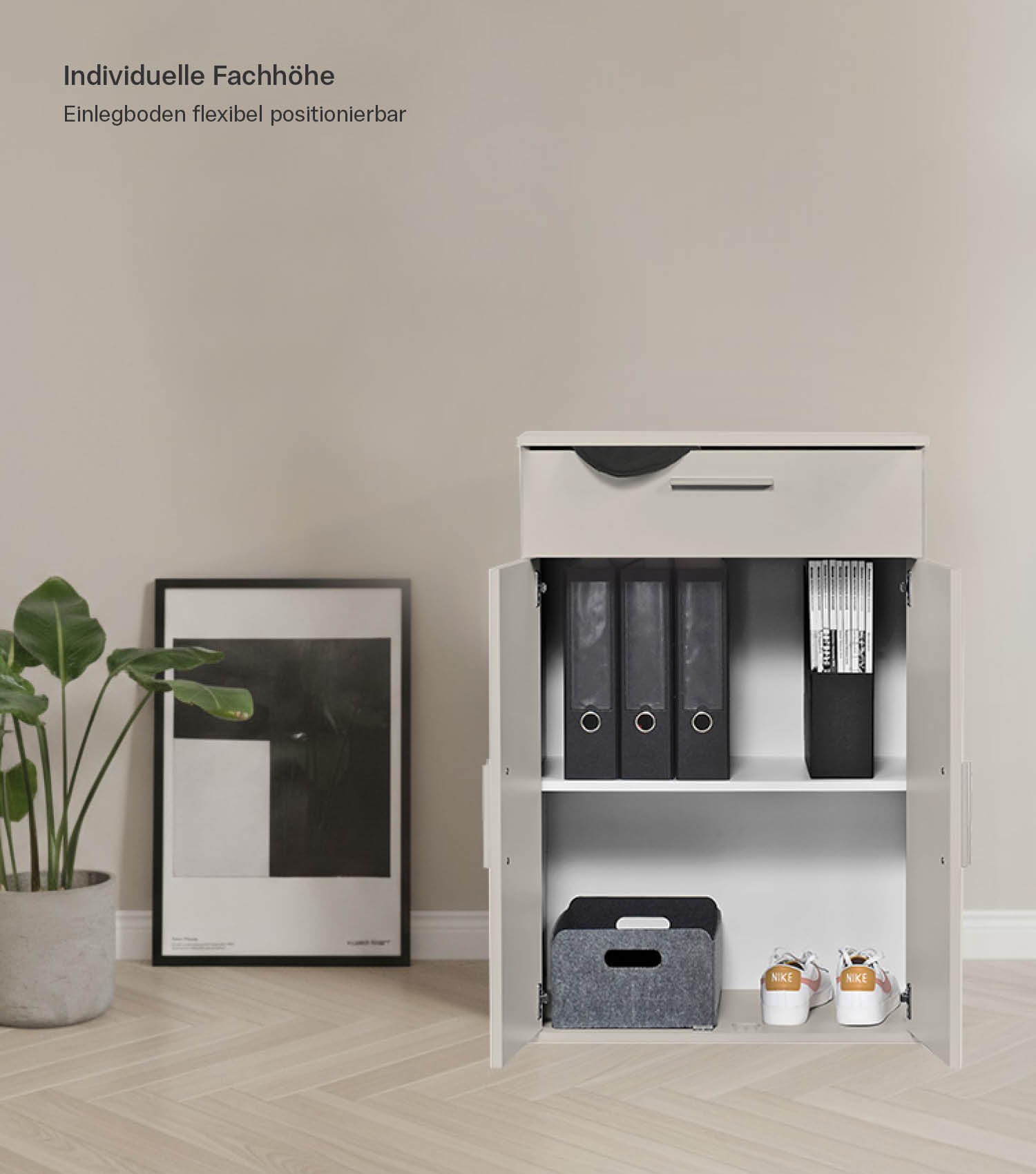 Mehrzweckschrank + Schubladen 'Der Praktische' Aktenschrank Schuhschrank