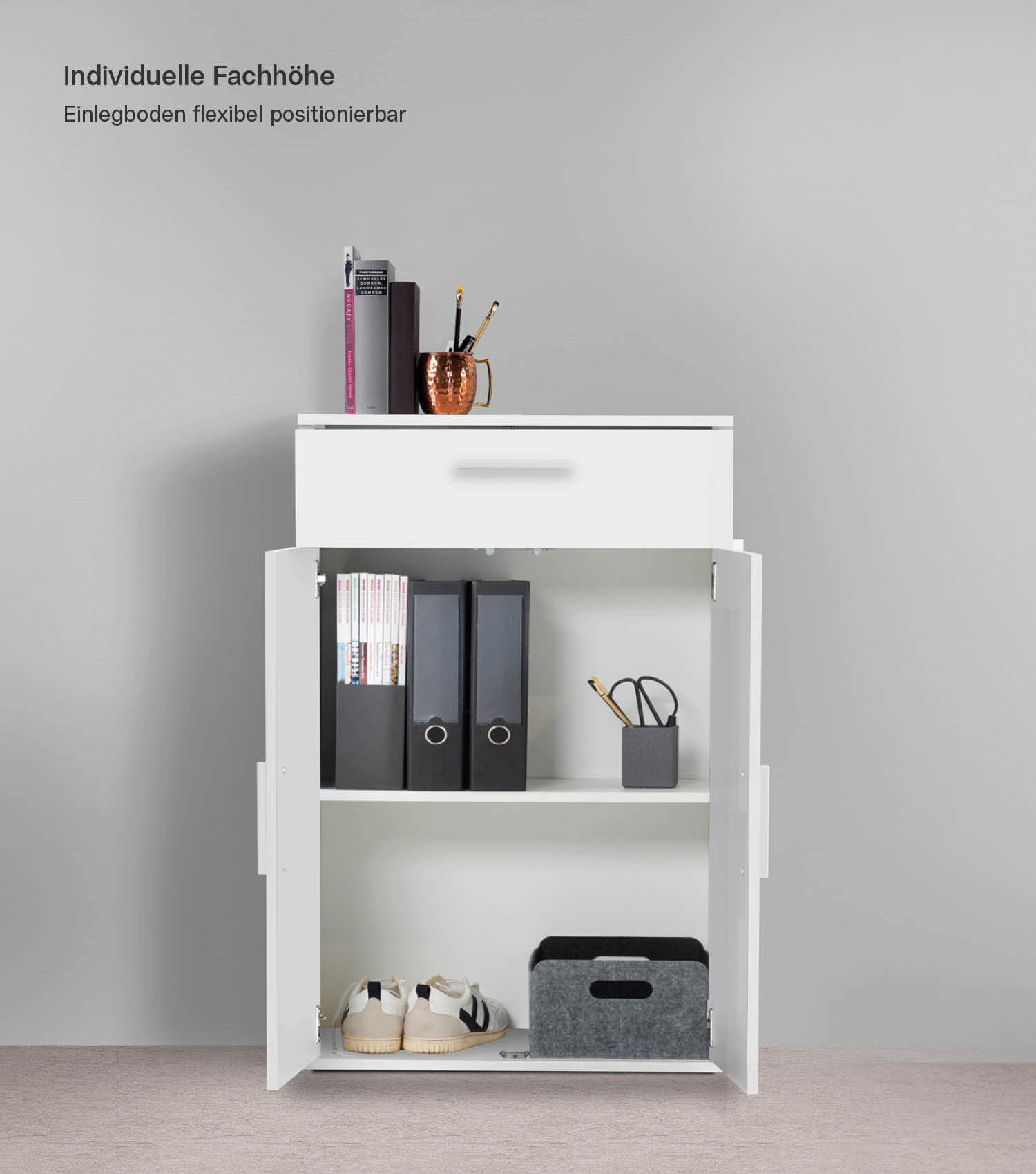 Mehrzweckschrank + Schubladen 'Der Praktische' Aktenschrank Schuhschrank