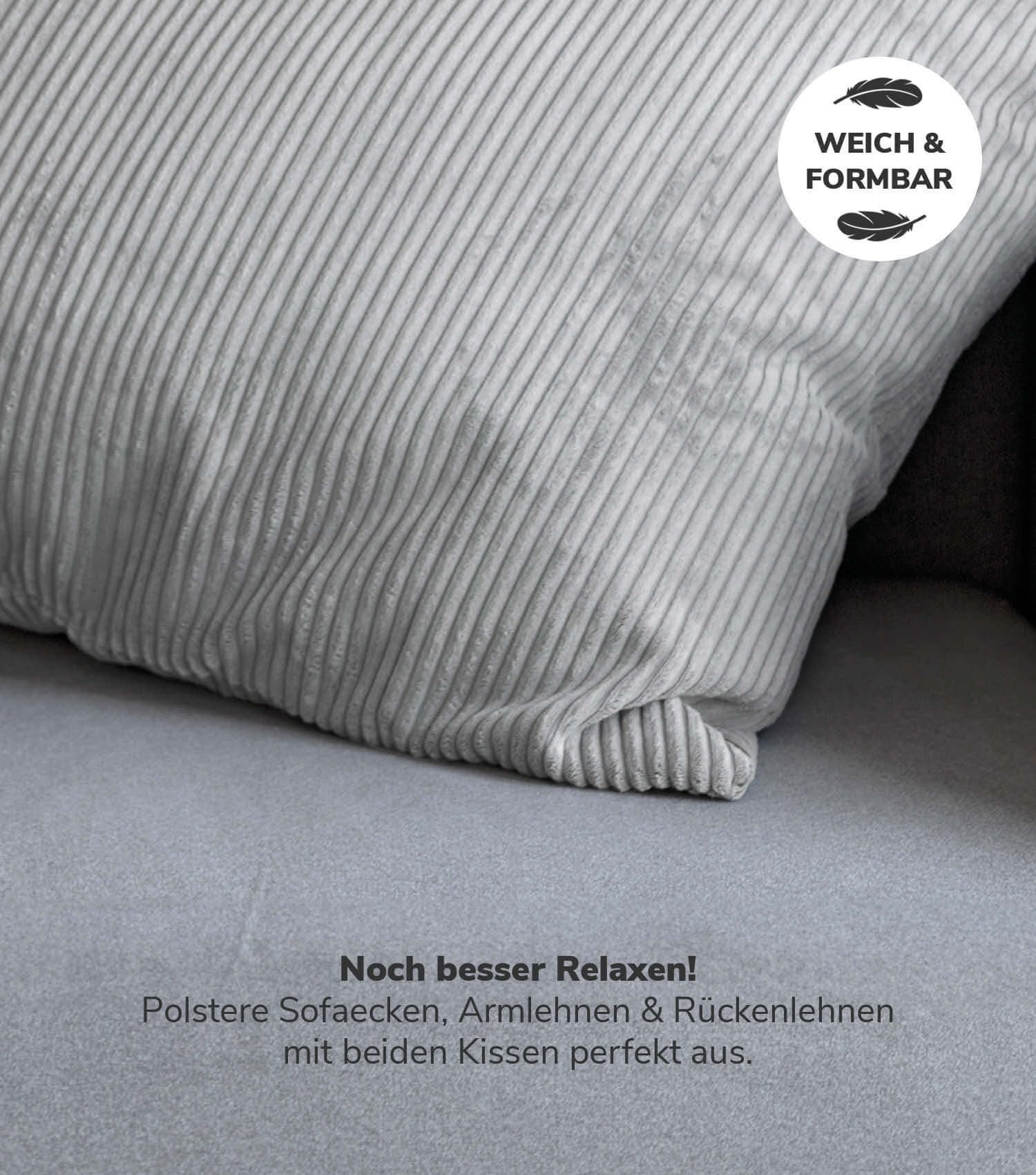 Cordkissen Kissen Couchkissen Sofakissen Cord Dekokissen