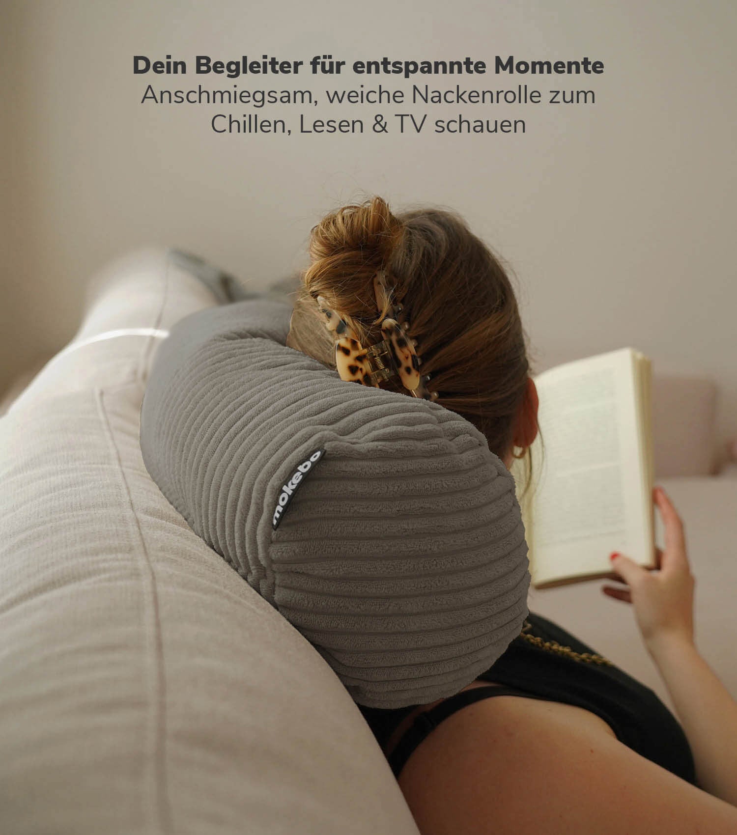 Nackenkissen Nackenrolle Kissenrolle Lesekissen Knierolle Rückenkissen