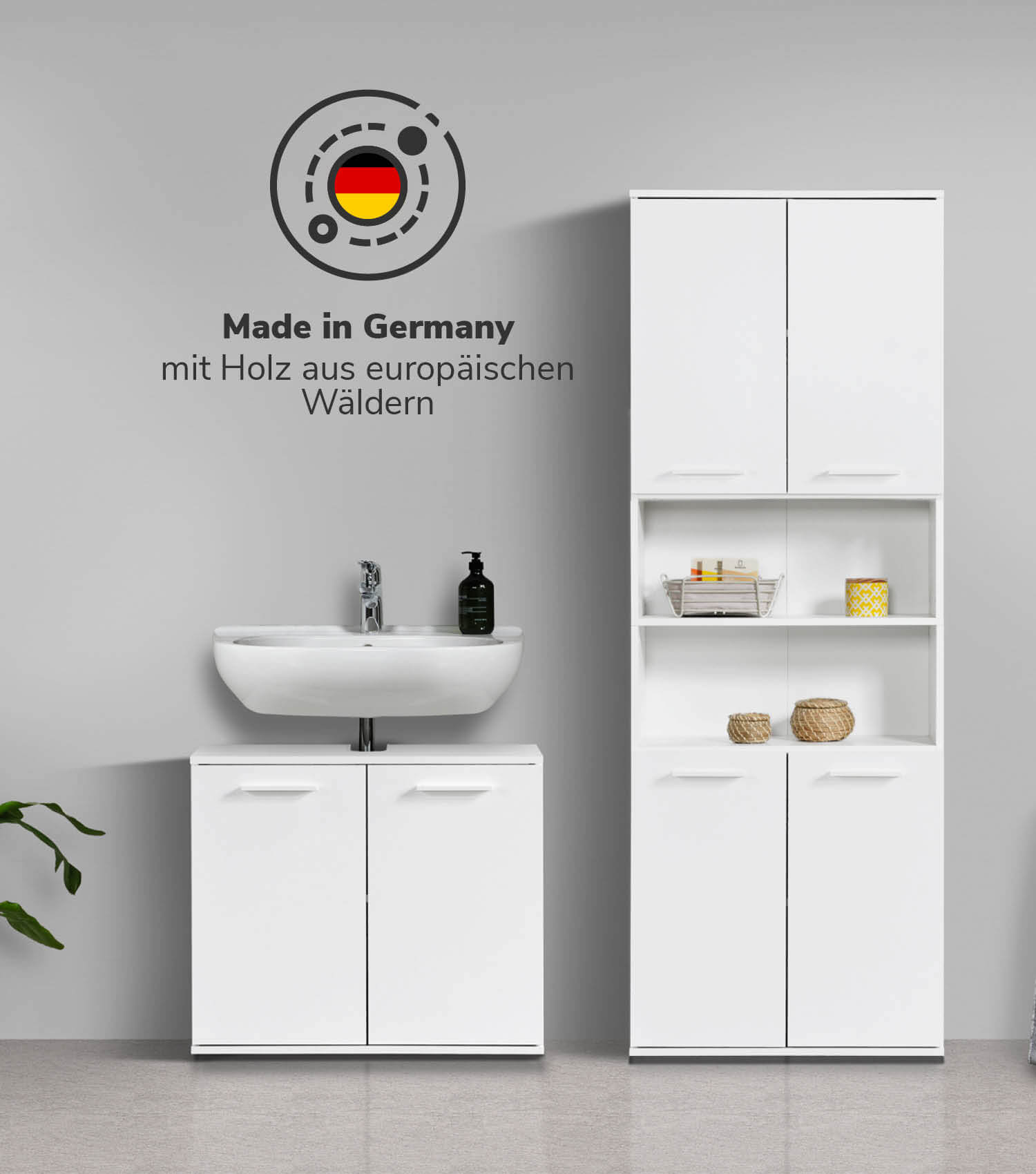 Badmöbel Set Badschrank Set Badschränke Badezimmerschränke Schrank Set