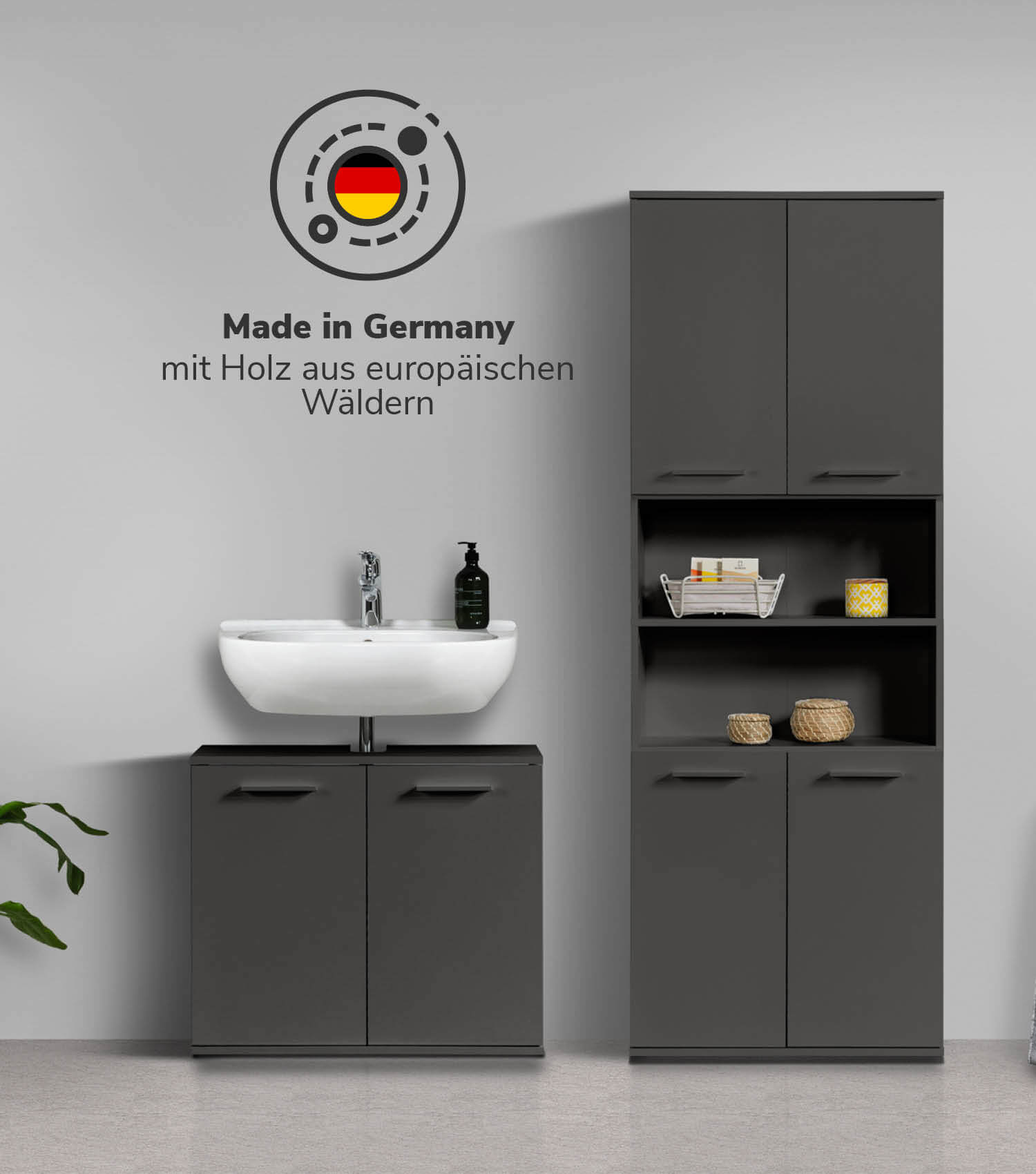 Badmöbel Set Badschrank Set Badschränke Badezimmerschränke Schrank Set