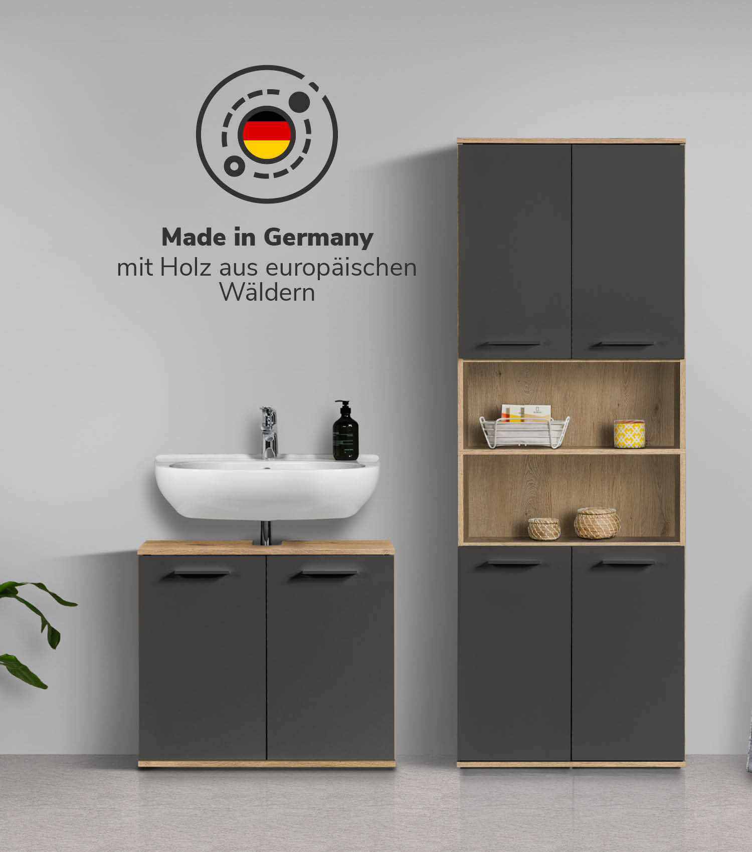 Badmöbel Set Badschrank Set Badschränke Badezimmerschränke Schrank Set