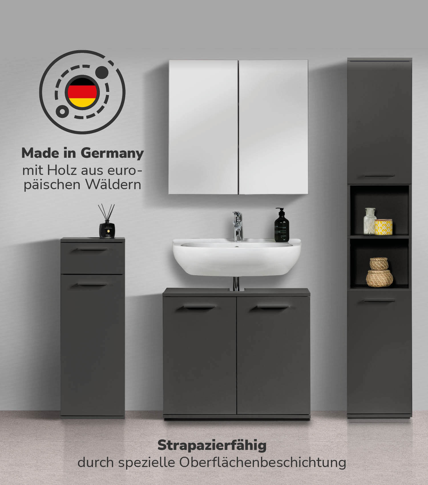 Badmöbel Set Badschrank Set Badschränke Badezimmerschränke Schrank Set