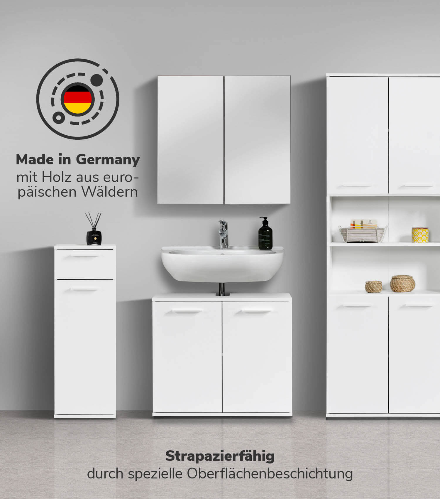 Badmöbel Set Badschrank Set Badschränke Badezimmerschränke Schrank Set