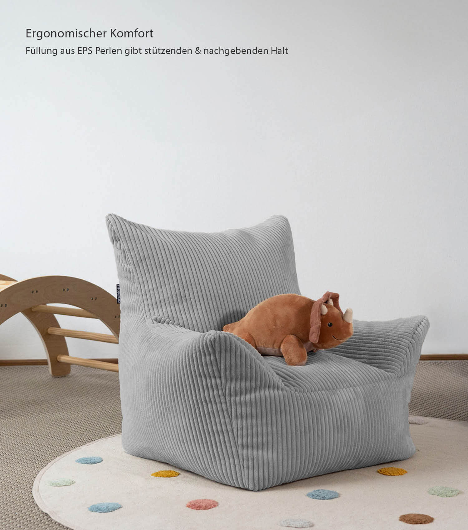 Kinder Sitzack Cord Kindersessel Lesesessel Bodenkissen Kindersitzsack