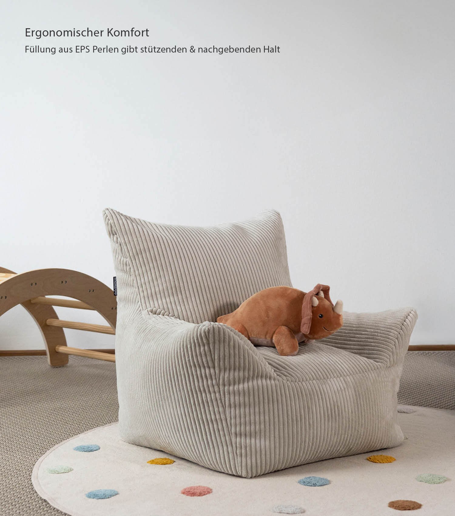 Kinder Sitzack Cord Kindersessel Lesesessel Bodenkissen Kindersitzsack