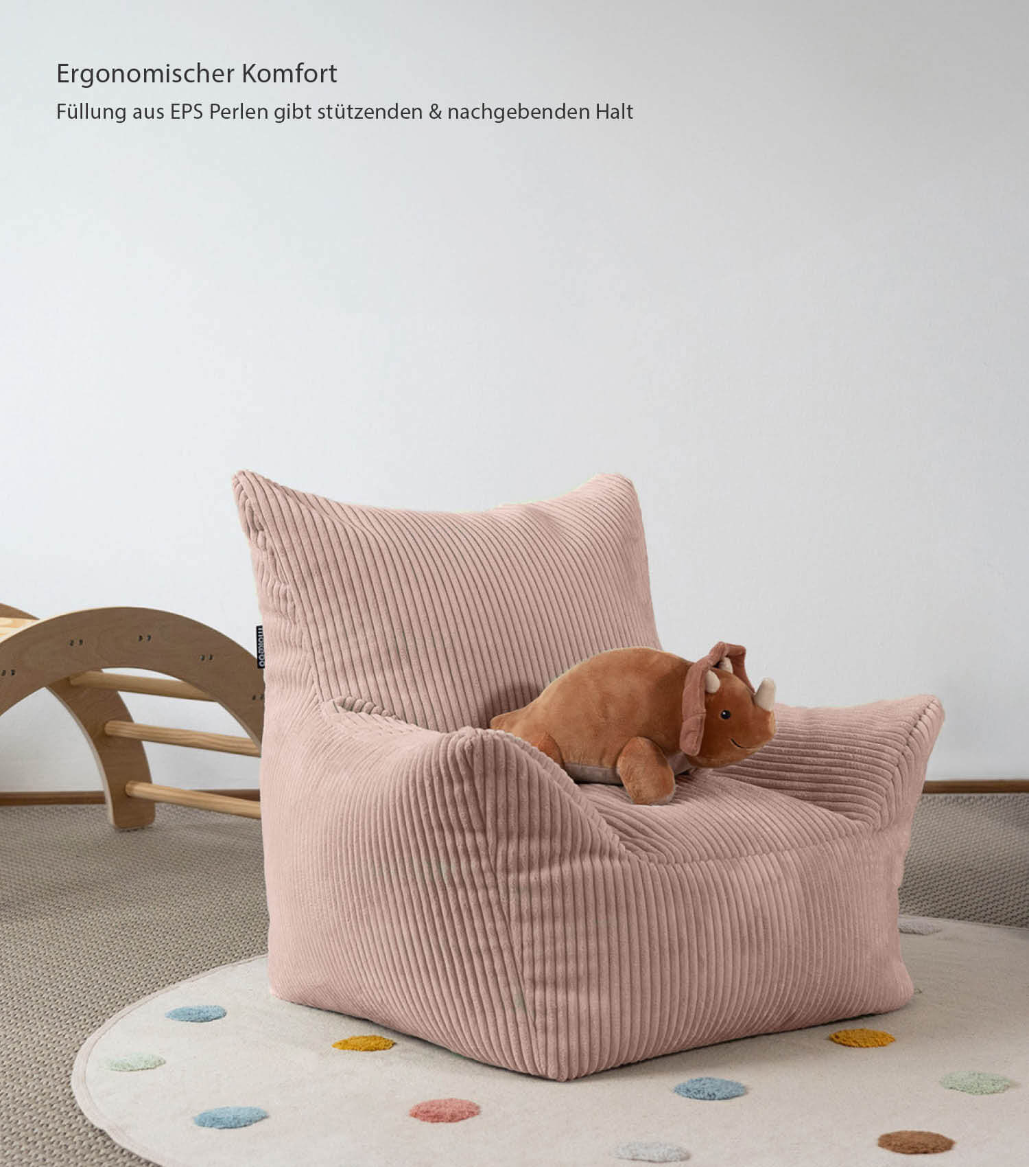 Kinder Sitzack Cord Kindersessel Lesesessel Bodenkissen Kindersitzsack Outdoorsitzsack