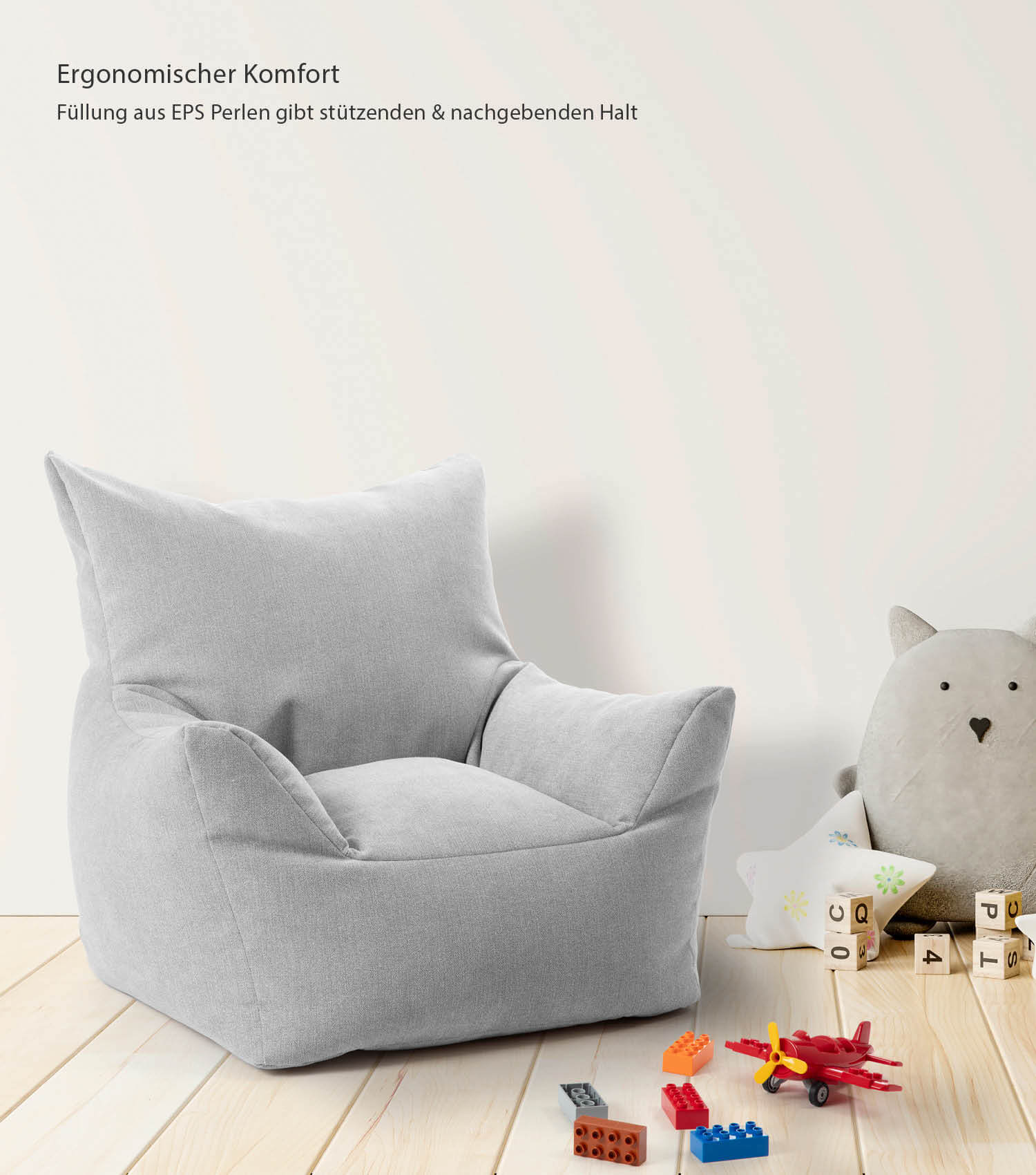 Kinder Sitzack Cord Kindersessel Lesesessel Bodenkissen Kindersitzsack