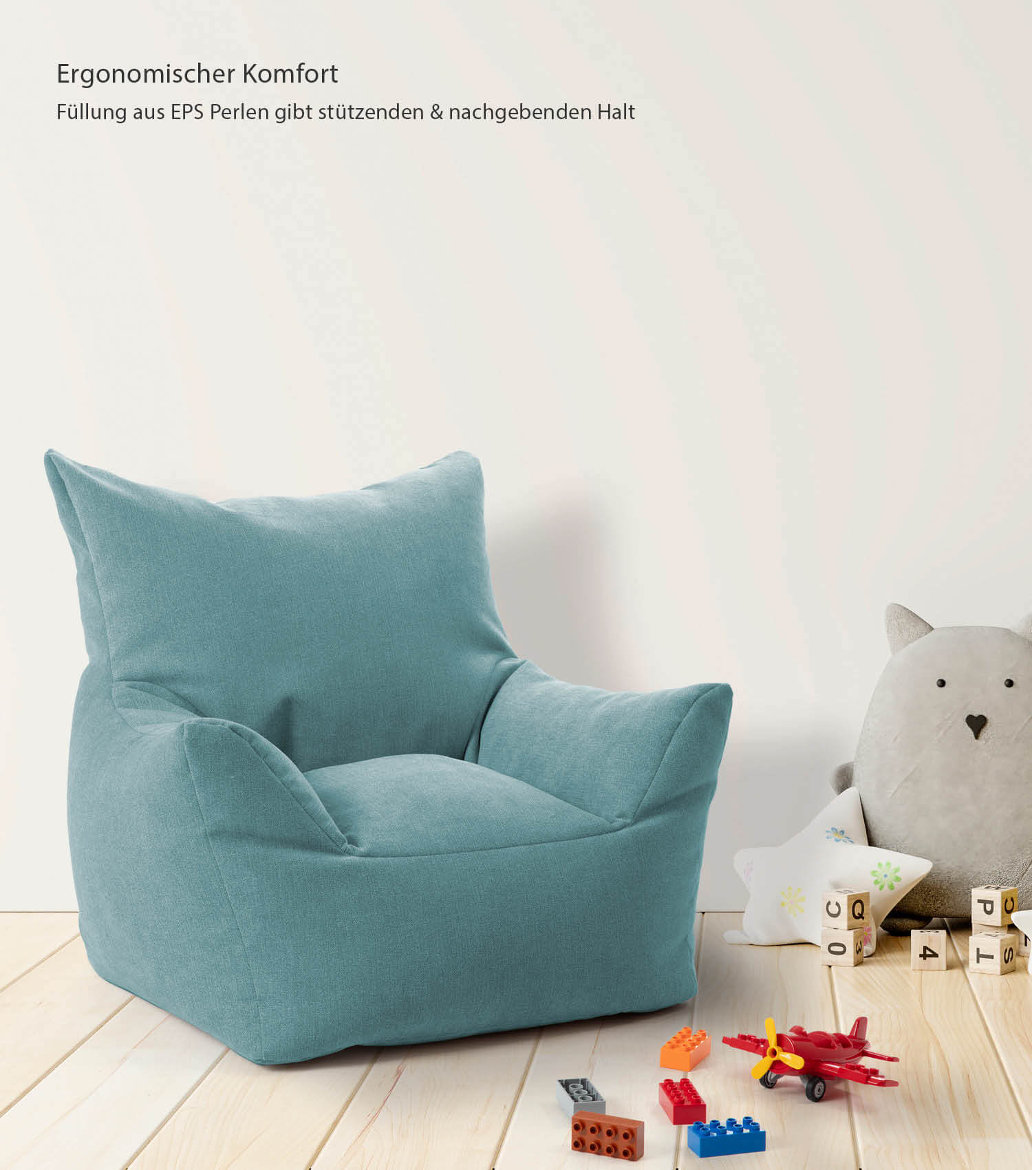 Kinder Sitzack Cord Kindersessel Lesesessel Bodenkissen Kindersitzsack