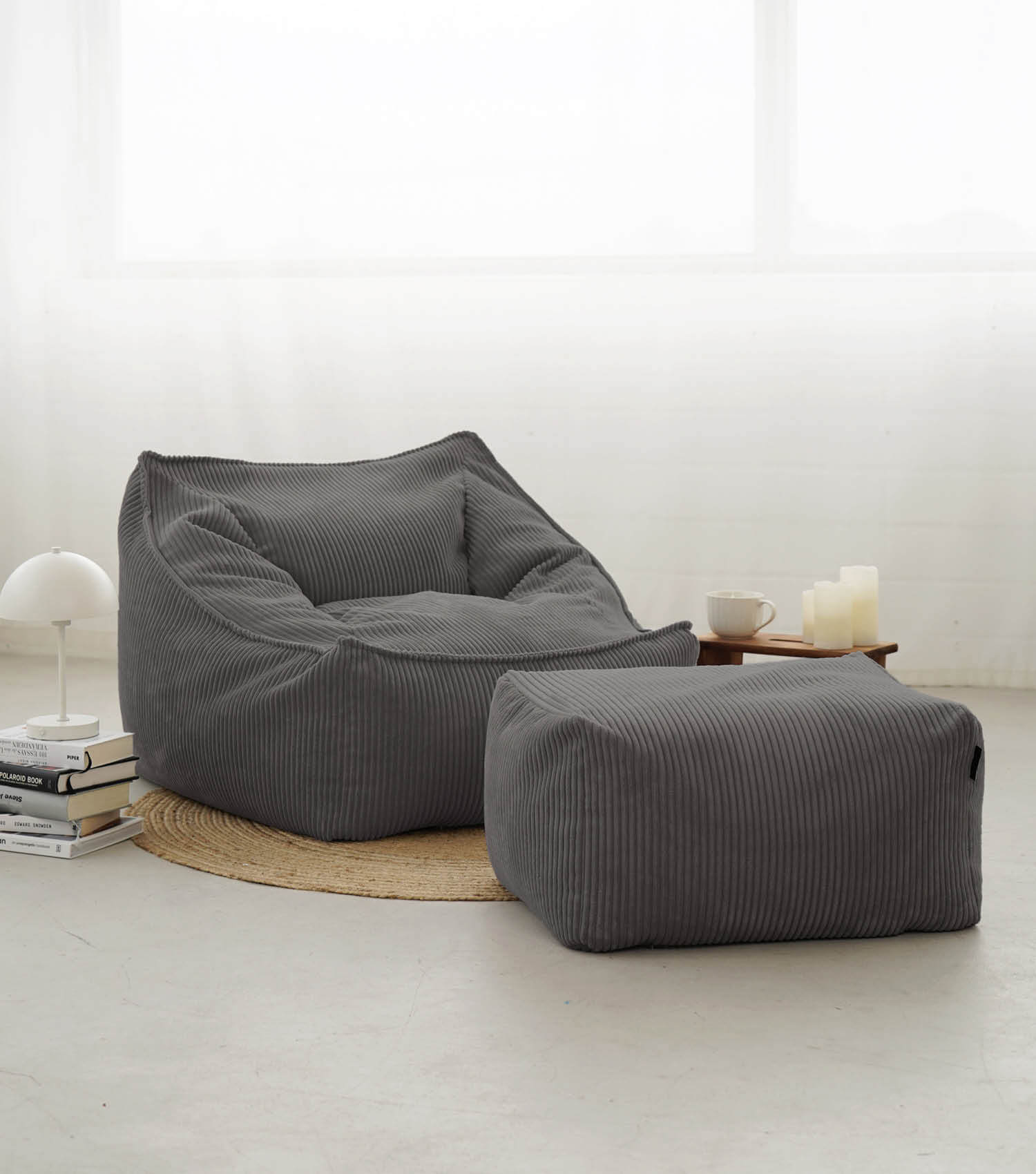 Cord Sessel Lesesessel XXL Sitzsack Sitzsack Cord Bean Bag Armlehnen