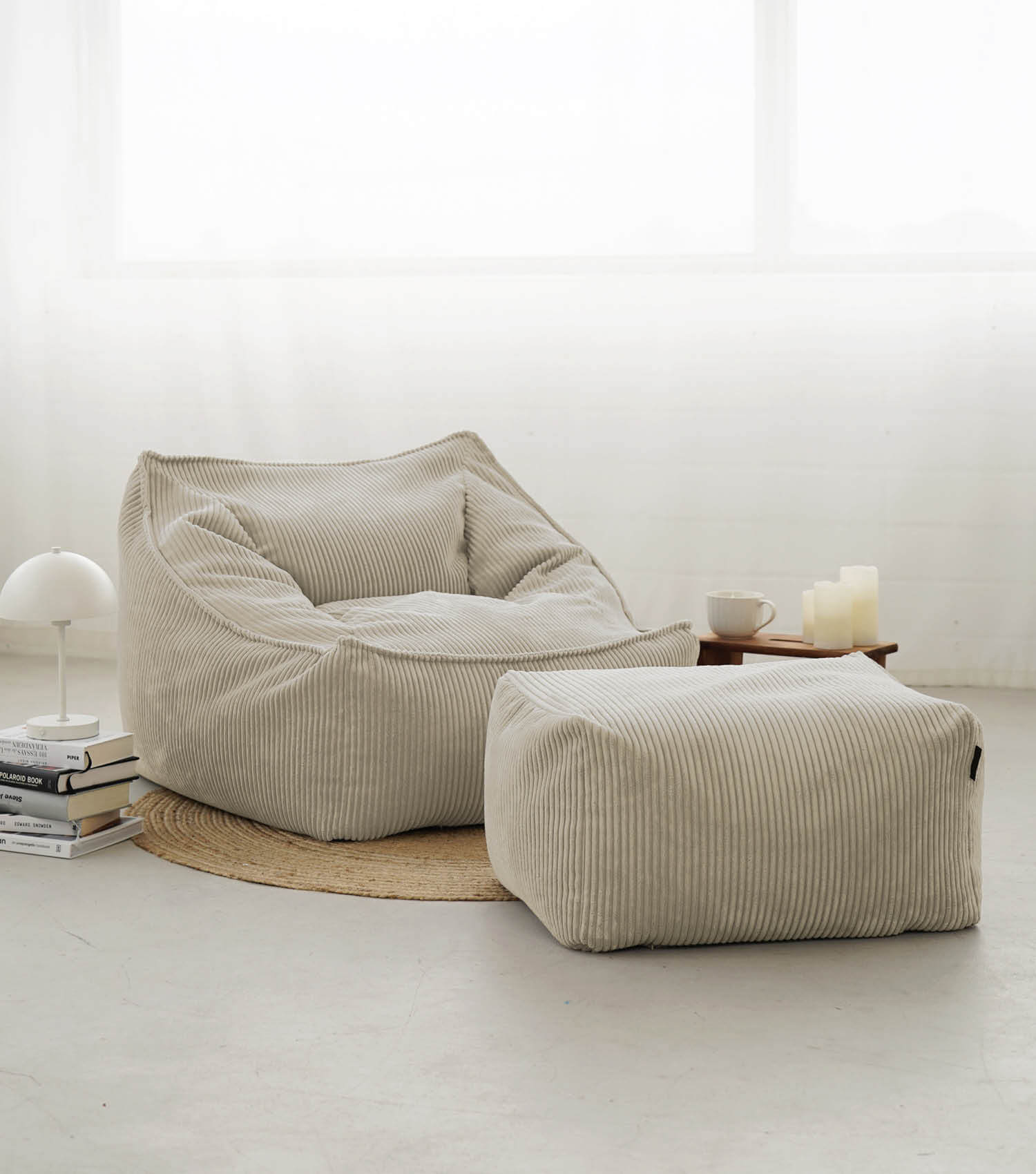 Cord Sessel Lesesessel XXL Sitzsack Sitzsack Cord Bean Bag Armlehnen