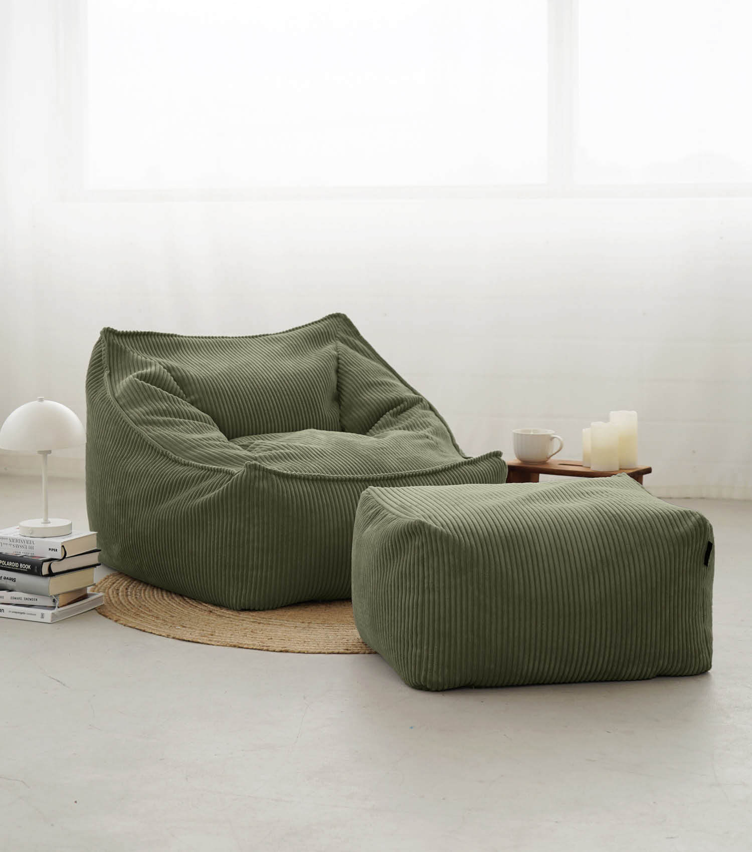 Cord Sessel Lesesessel XXL Sitzsack Sitzsack Cord Bean Bag Armlehnen