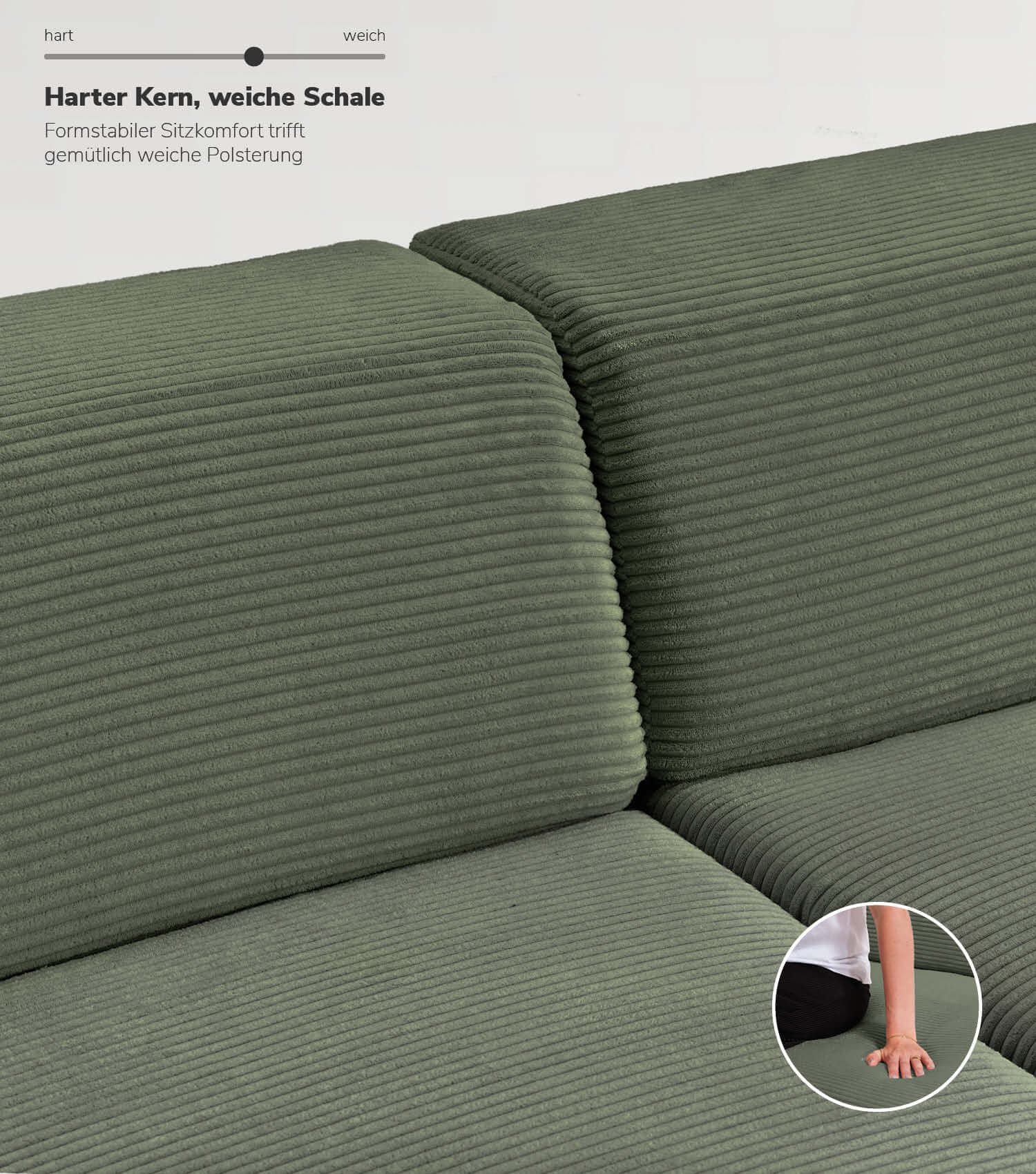Cord Sofa Sofa Cord Ecksofa Cord Sofa beige Eckcouch 3-Sitzer Sofa