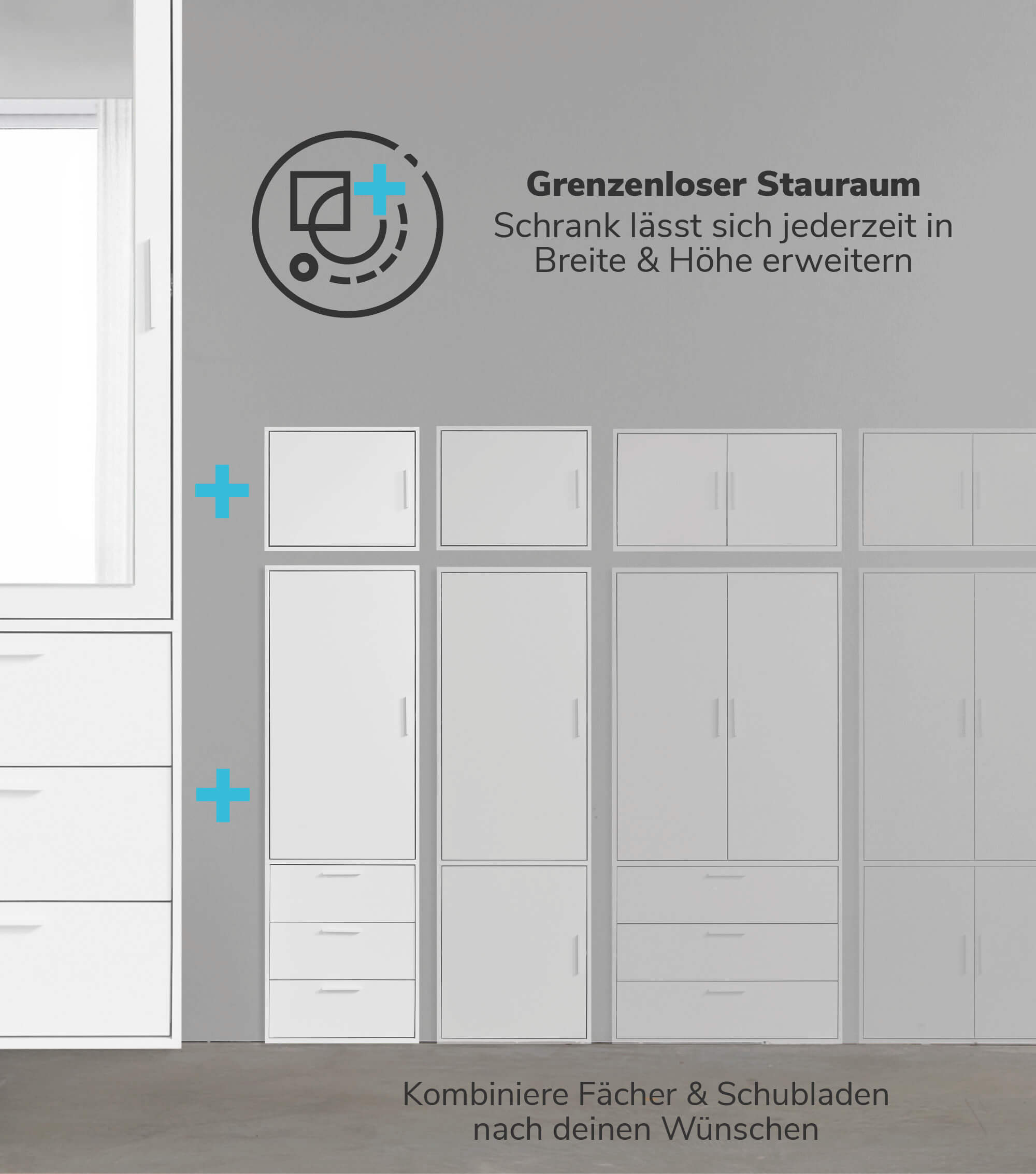 Kleiderschrank Garderobenschrank Schlafzimmerschrank Schrank