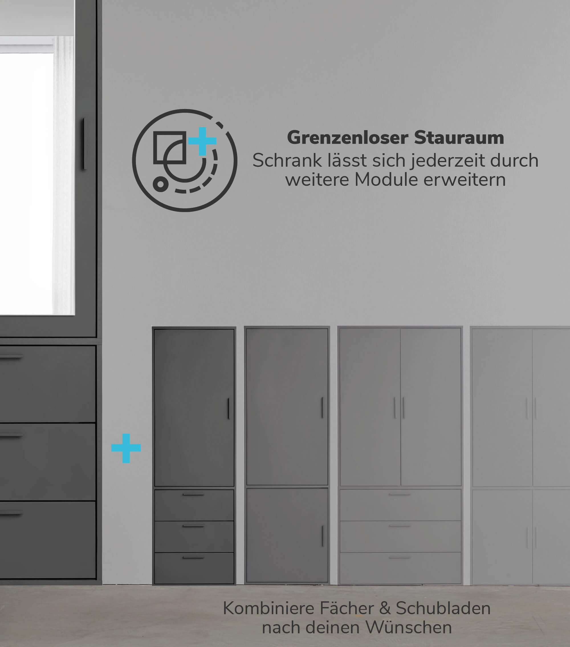 Kleiderschrank Garderobenschrank Schlafzimmerschrank Flurschrank